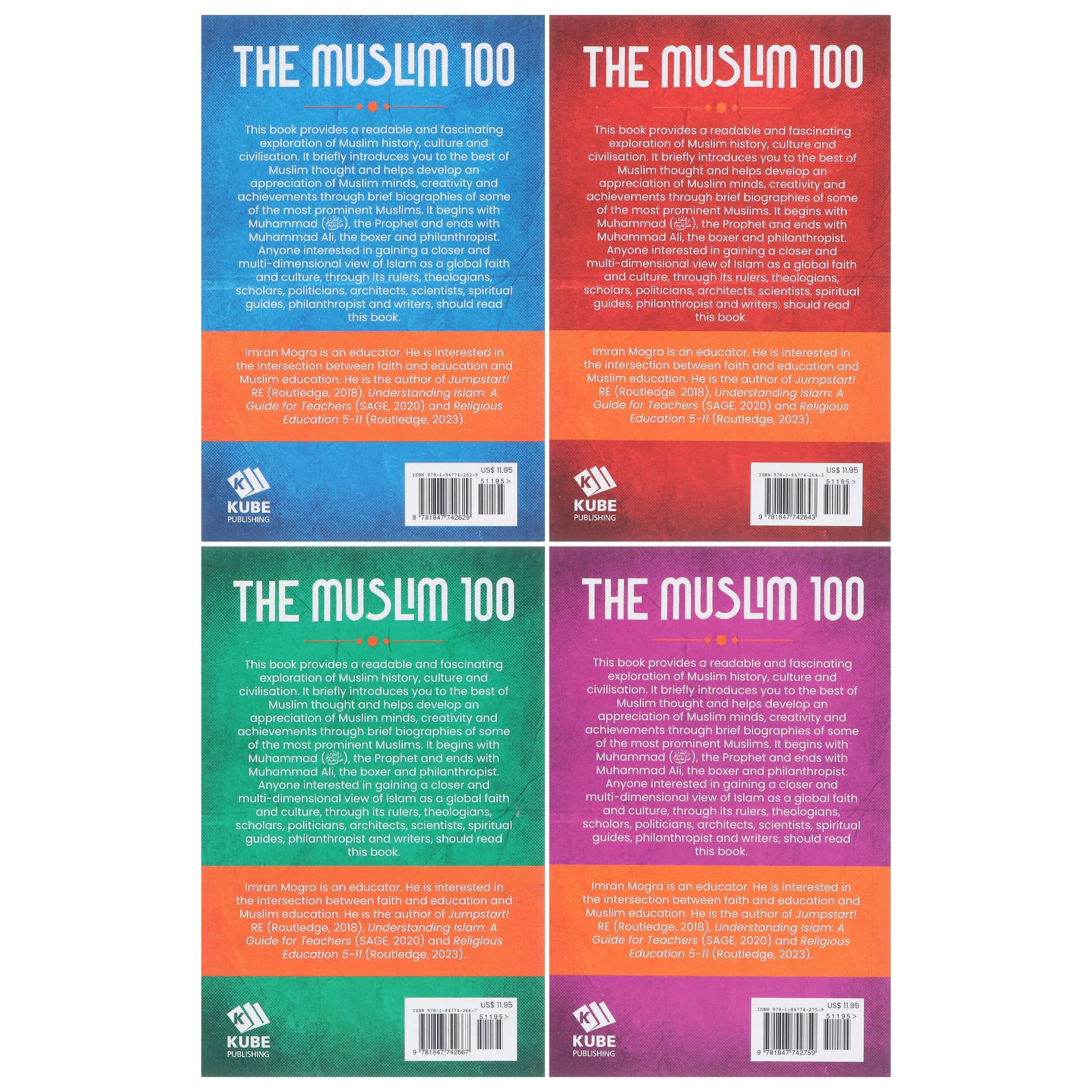 The Muslim 100 (YA Edition) by Muhammad Mojlum Khan, Adapted by Imran Mogra 4 Books Collection Box Set - Ages 12-16 - Paperback - Image 3