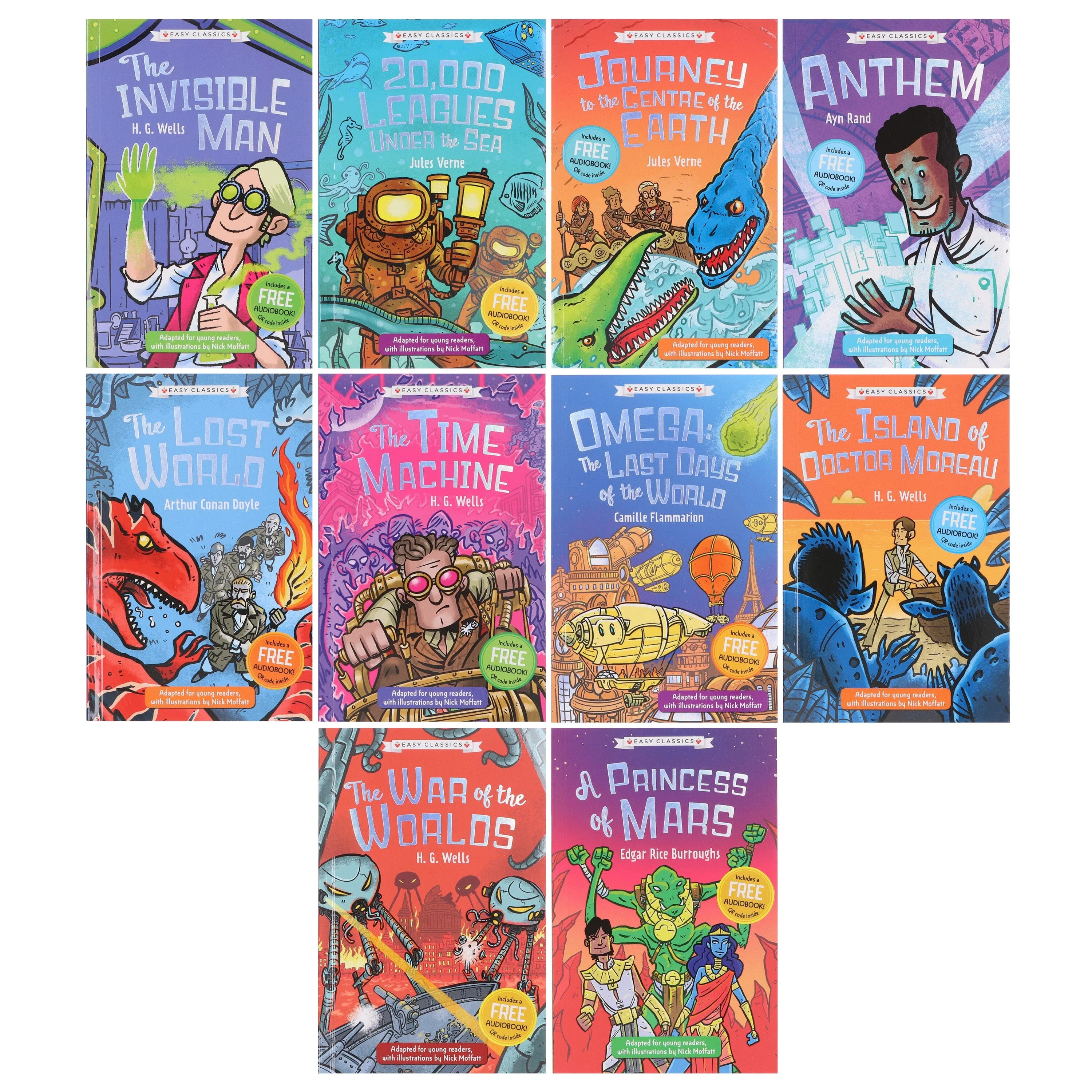 The Science Fiction Children's Classics Collection Illustrated 10 Book Box Set - Ages 7-9 - Paperback - Image 2