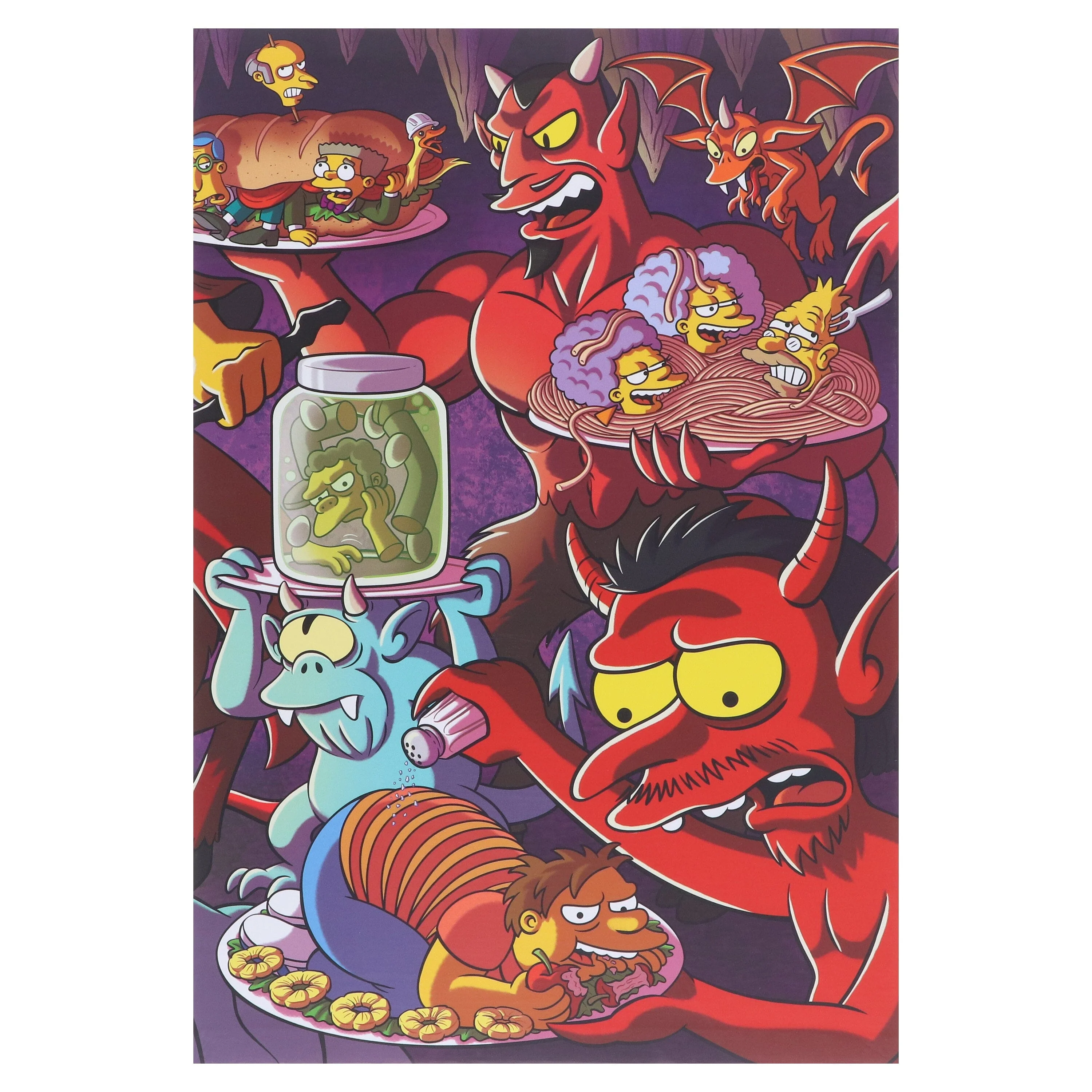 The Simpsons Treehouse of Horror Ominous Omnibus Vol. 3: Fiendish Fables of Devilish Delicacies by Matt Groening - Ages 12+ - Hardback - Image 3