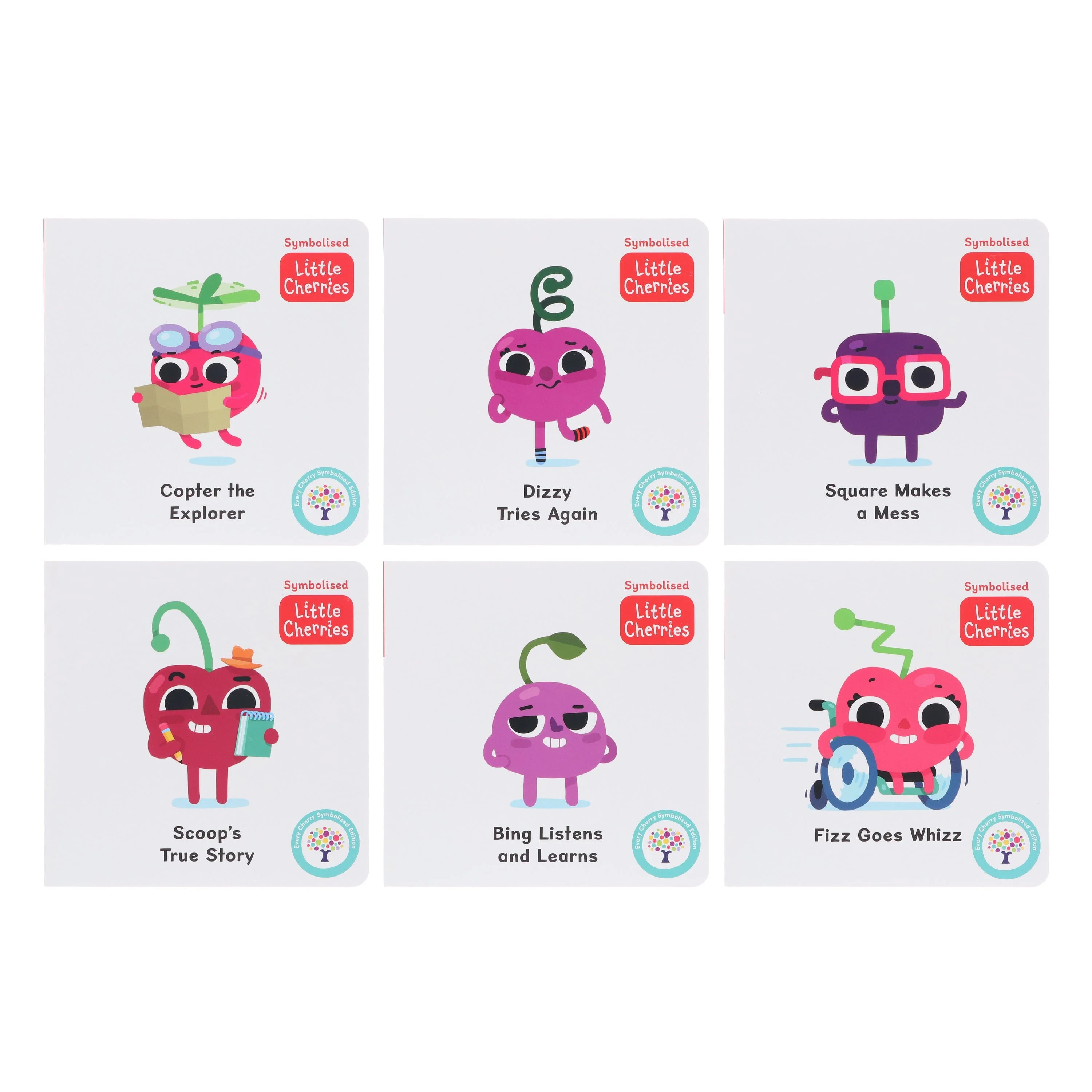 The Symbolised Little Cherries: 6 Book Collection (Box Set 2) Includes 6 Free Audiobooks - Ages 5-7 - Board Book - Image 2