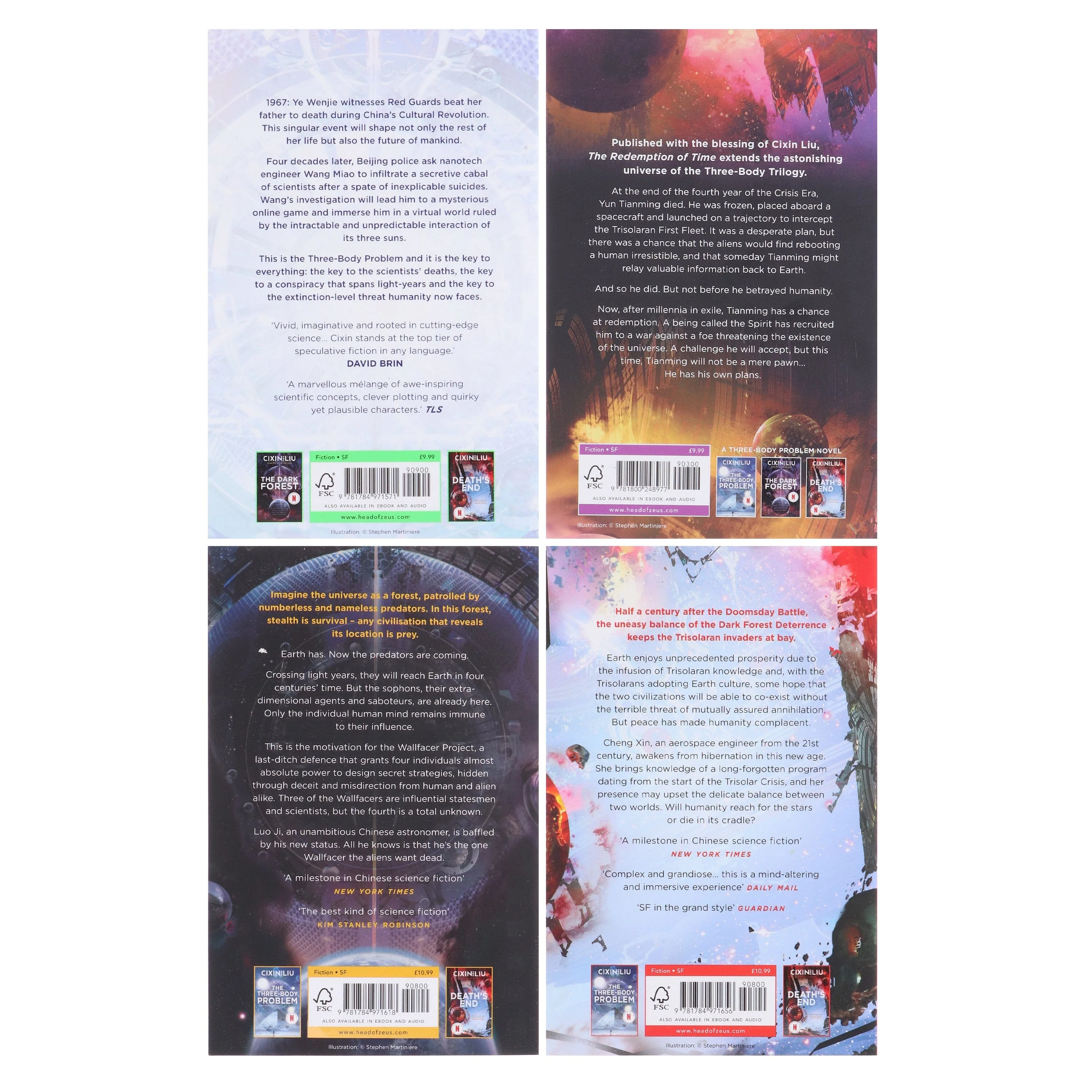 The Three-Body Problem Novels By Cixin Liu & Baoshu 4 Books Collection Set - Fiction - Paperback - Image 3