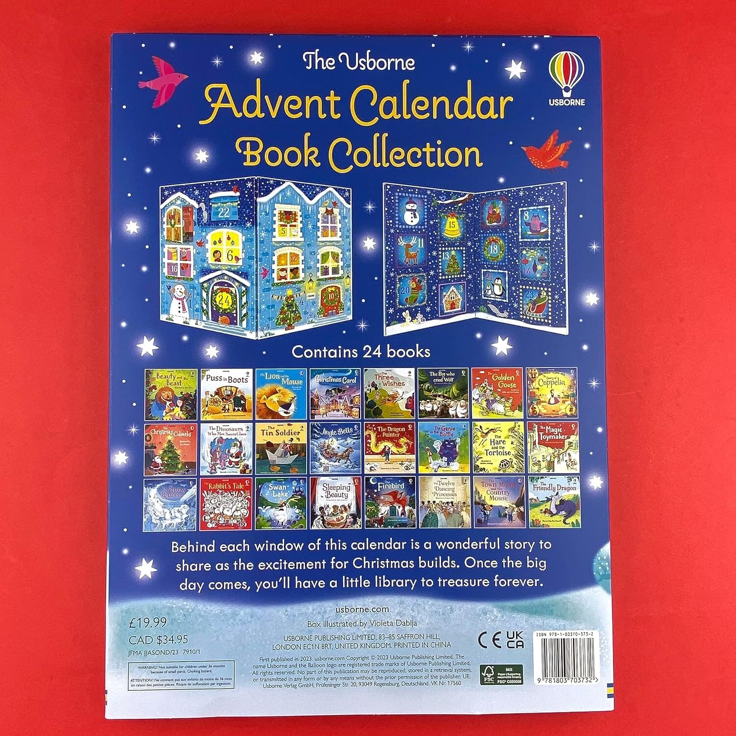 Usborne Advent Christmas Calendar Book (Blue): 24 Books Collection Set - Ages 3+ - Paperback - Image 2