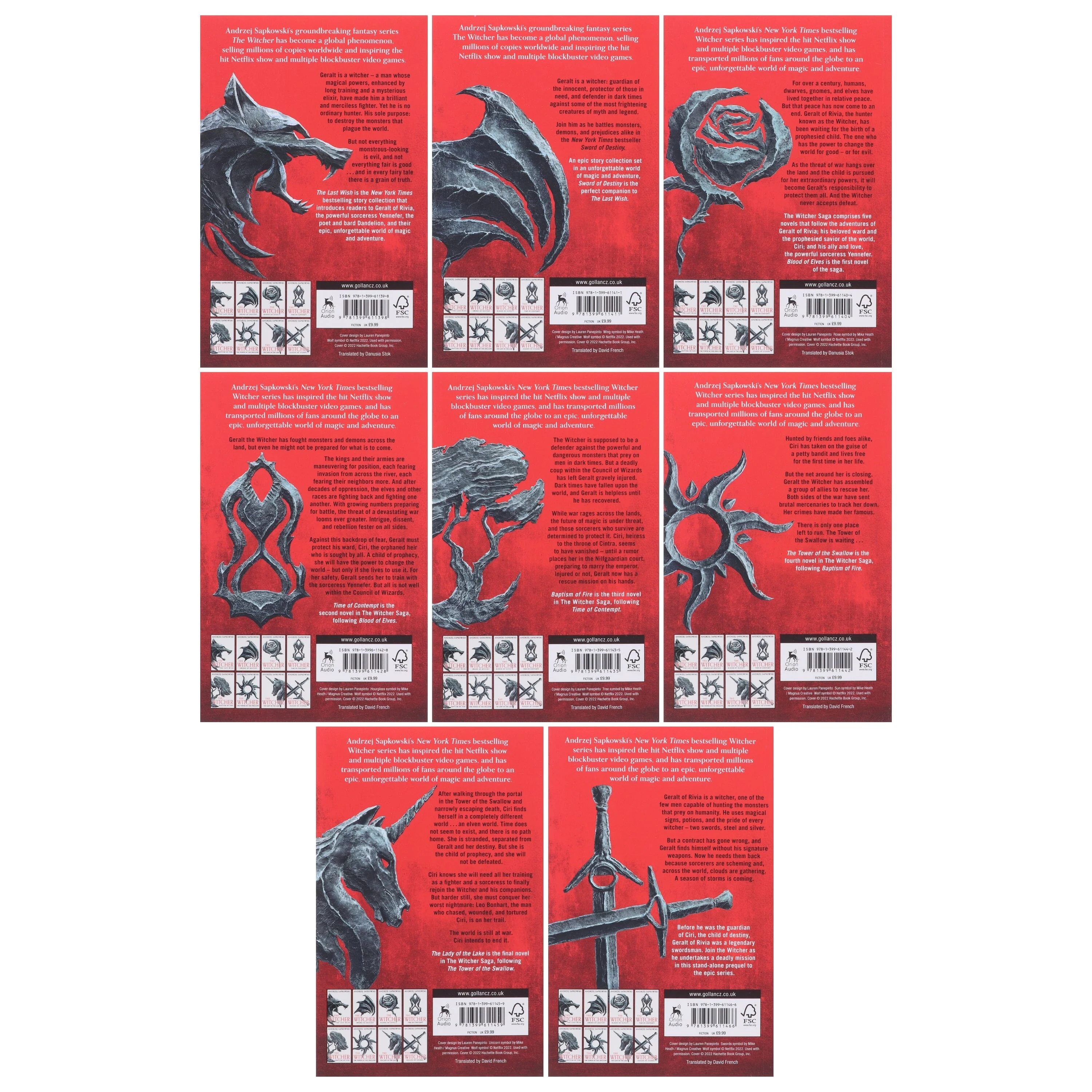 The Complete Witcher Series By Andrzej Sapkowski 8 Books Box Set Collection - Fiction - Paperback - Image 3