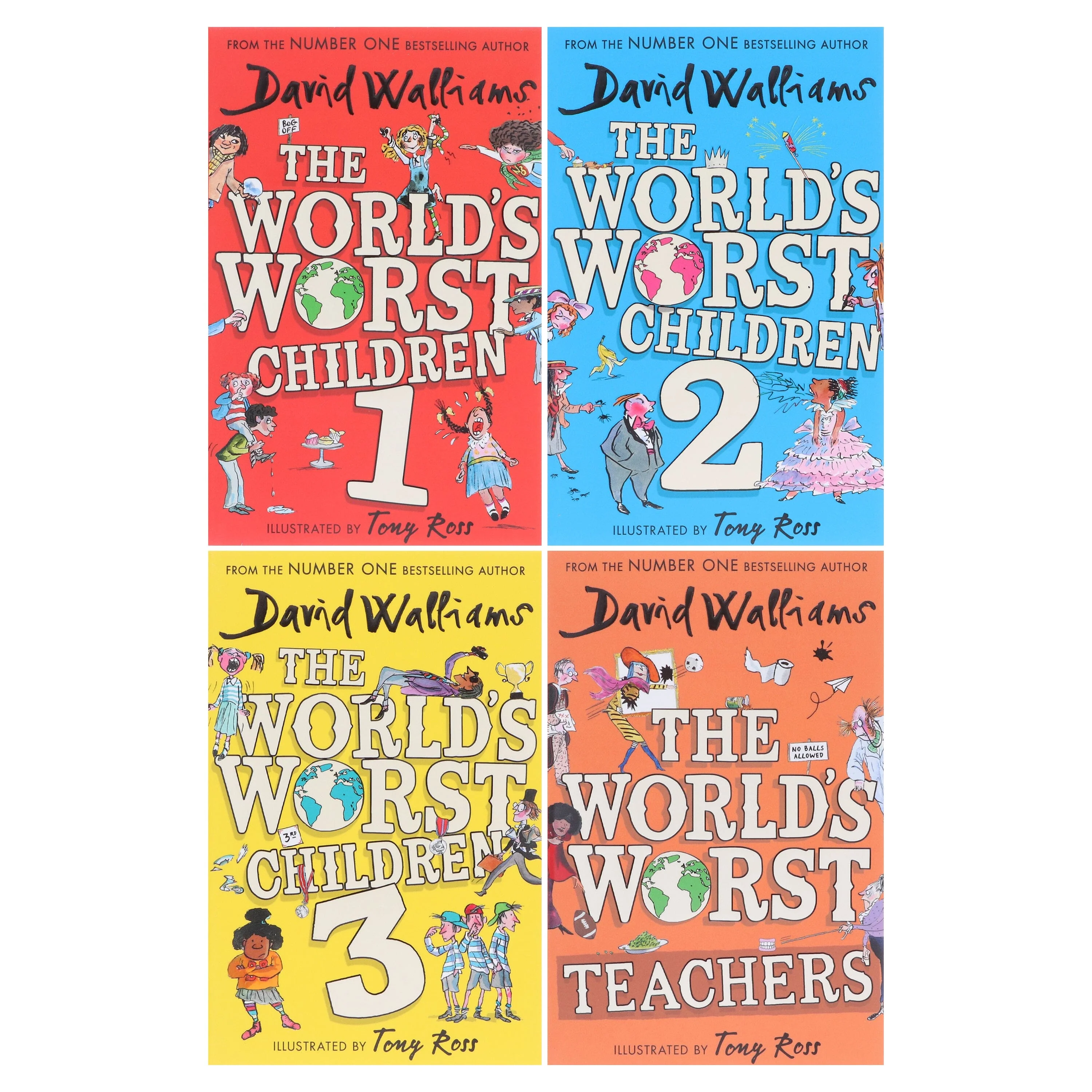 The World's Worst Children Series by David Walliams: Illustrated 4 Books Collection Set - Ages 7-12 -Paperback - Image 2