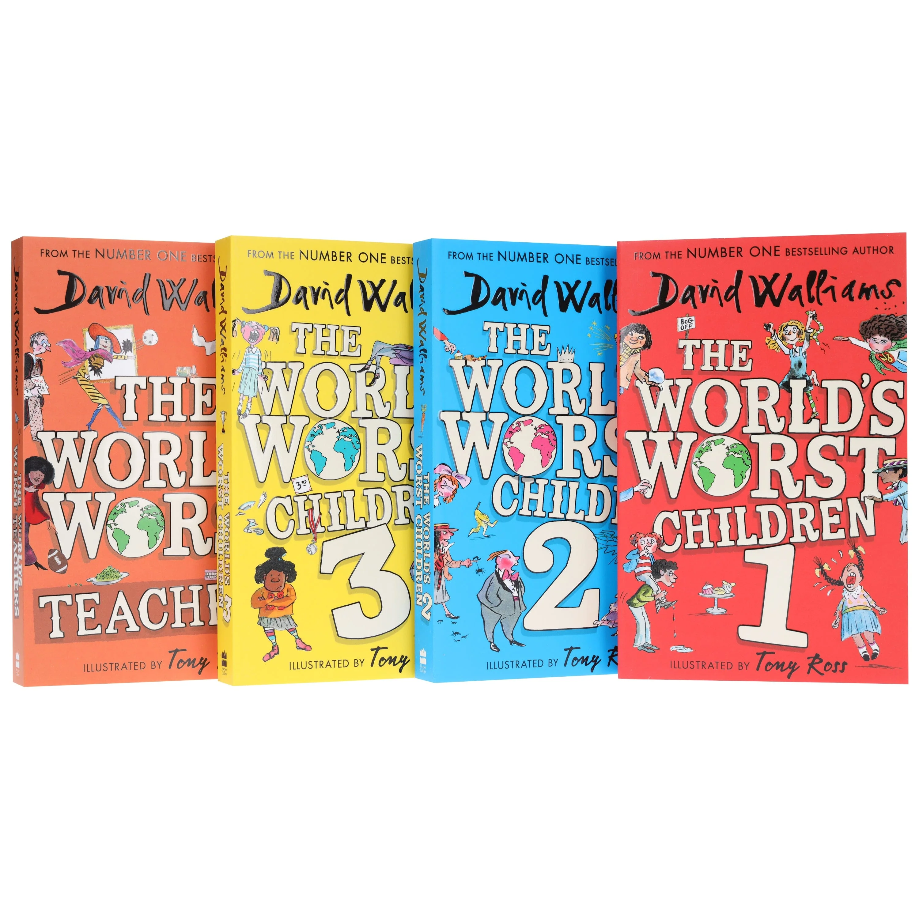 The World's Worst Children Series by David Walliams: Illustrated 4 Books Collection Set - Ages 7-12 -Paperback - Image 4
