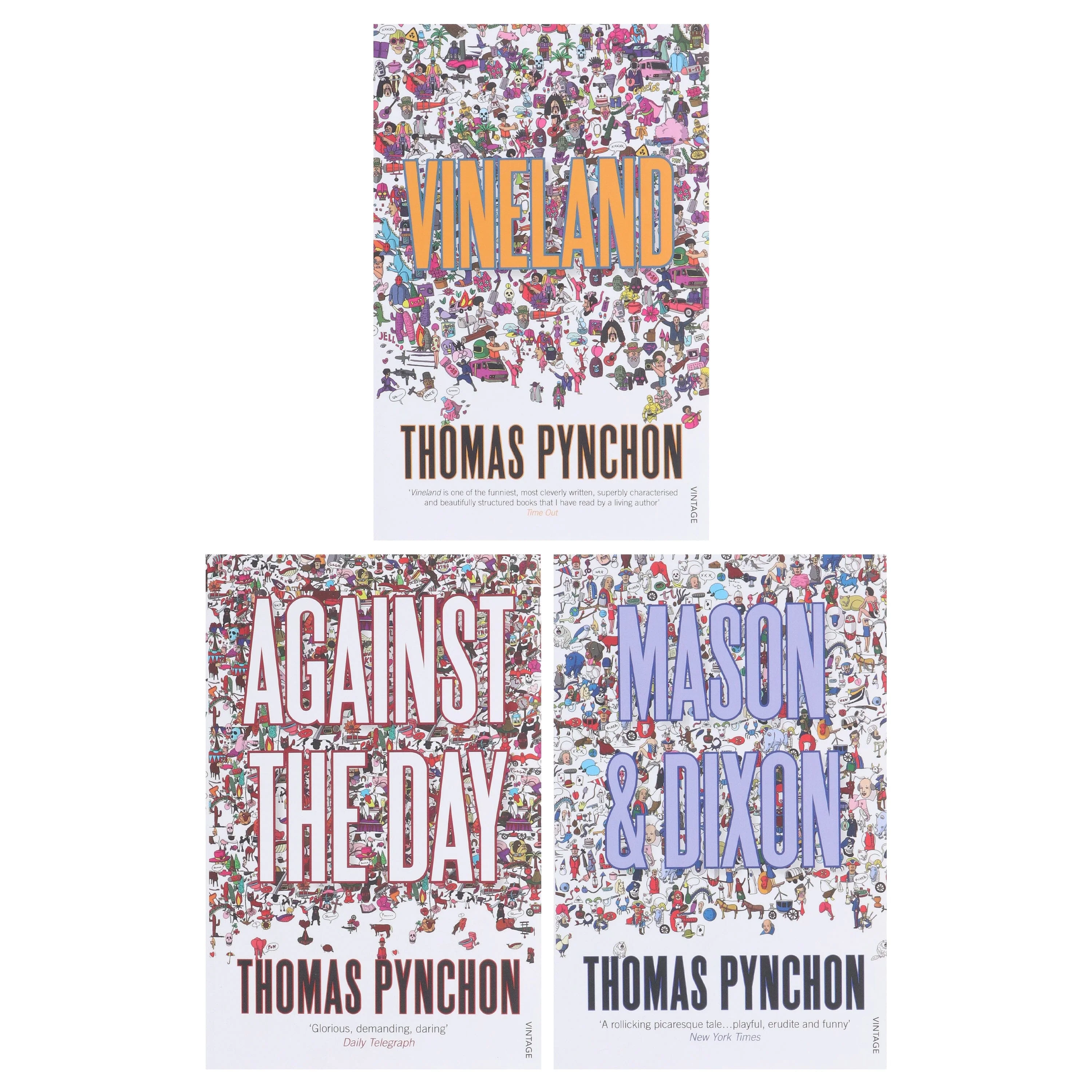 One Battle After Another - Thomas Pynchon Collection (Mason & Dixon, Vineland & Against the Day) 3 Books Set - Fiction - Paperback - Image 2