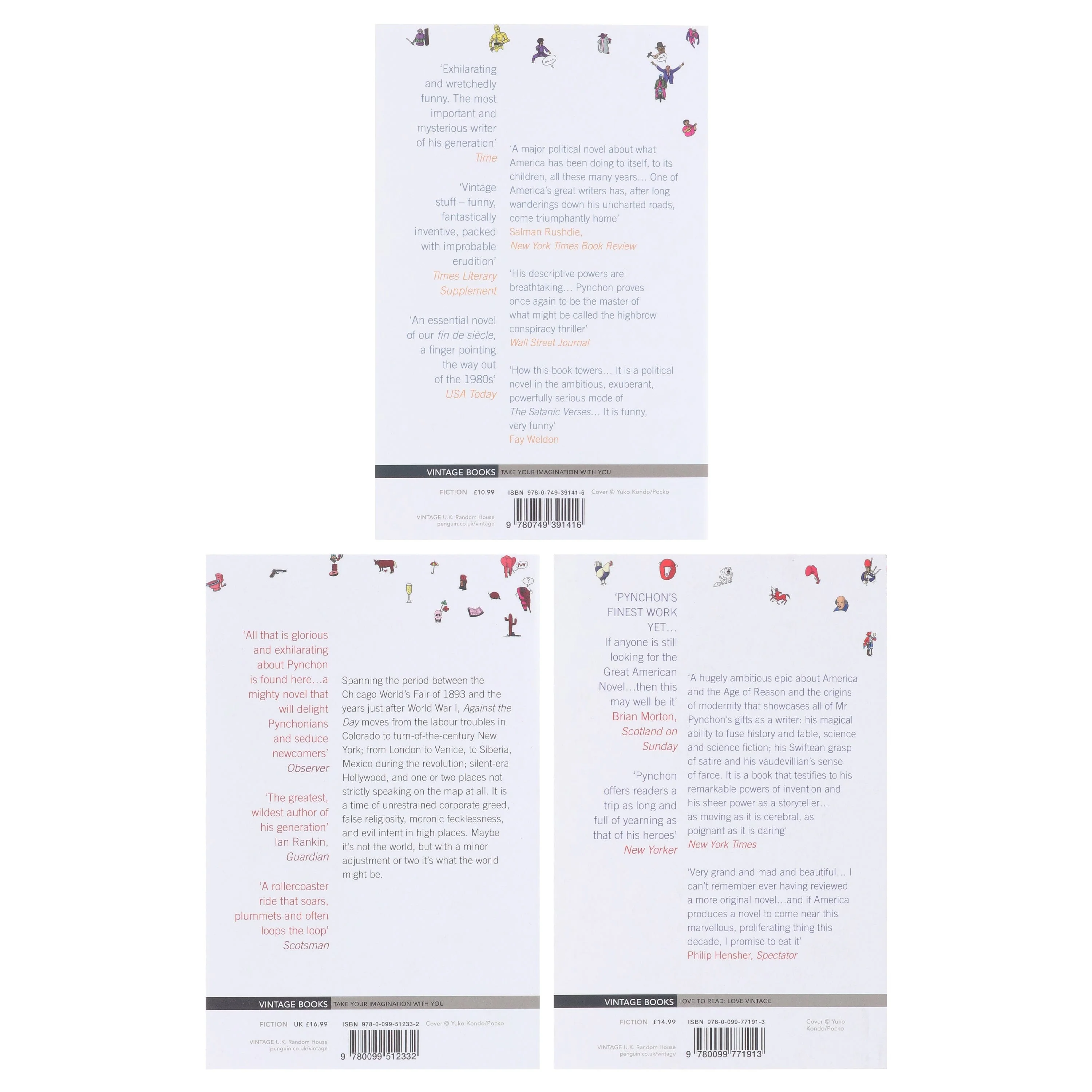 One Battle After Another - Thomas Pynchon Collection (Mason & Dixon, Vineland & Against the Day) 3 Books Set - Fiction - Paperback - Image 3