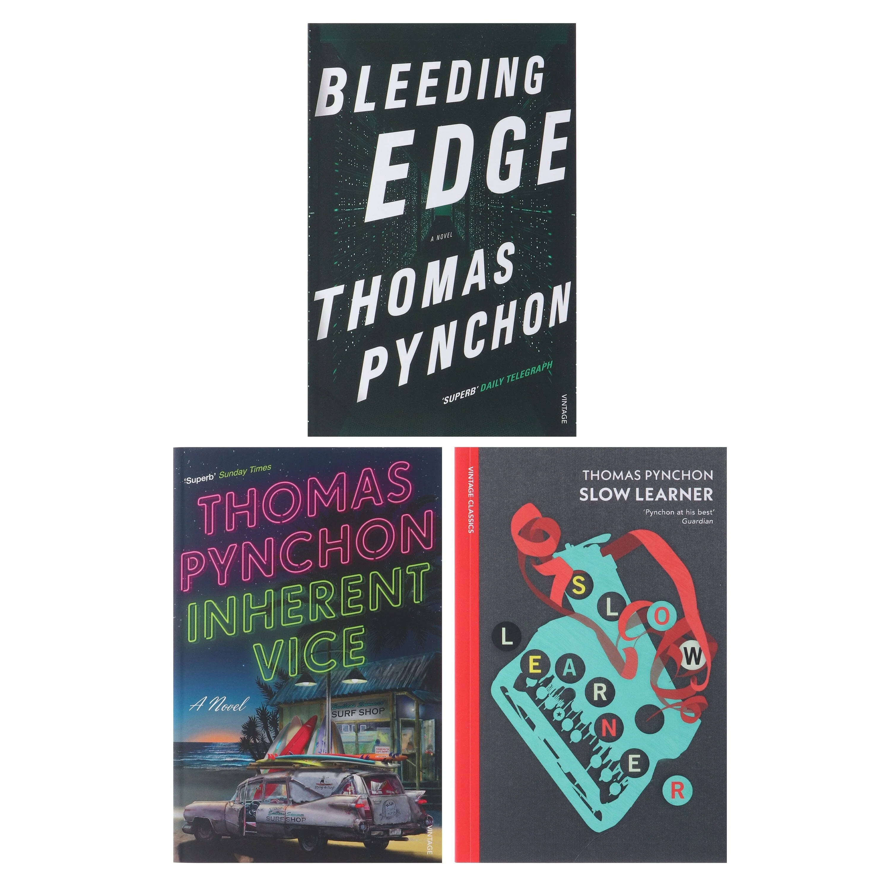 Thomas Pynchon Collection (Slow Learner, Inherent Vice & Bleeding Edge) 3 Books Set - Fiction - Paperback - Image 2