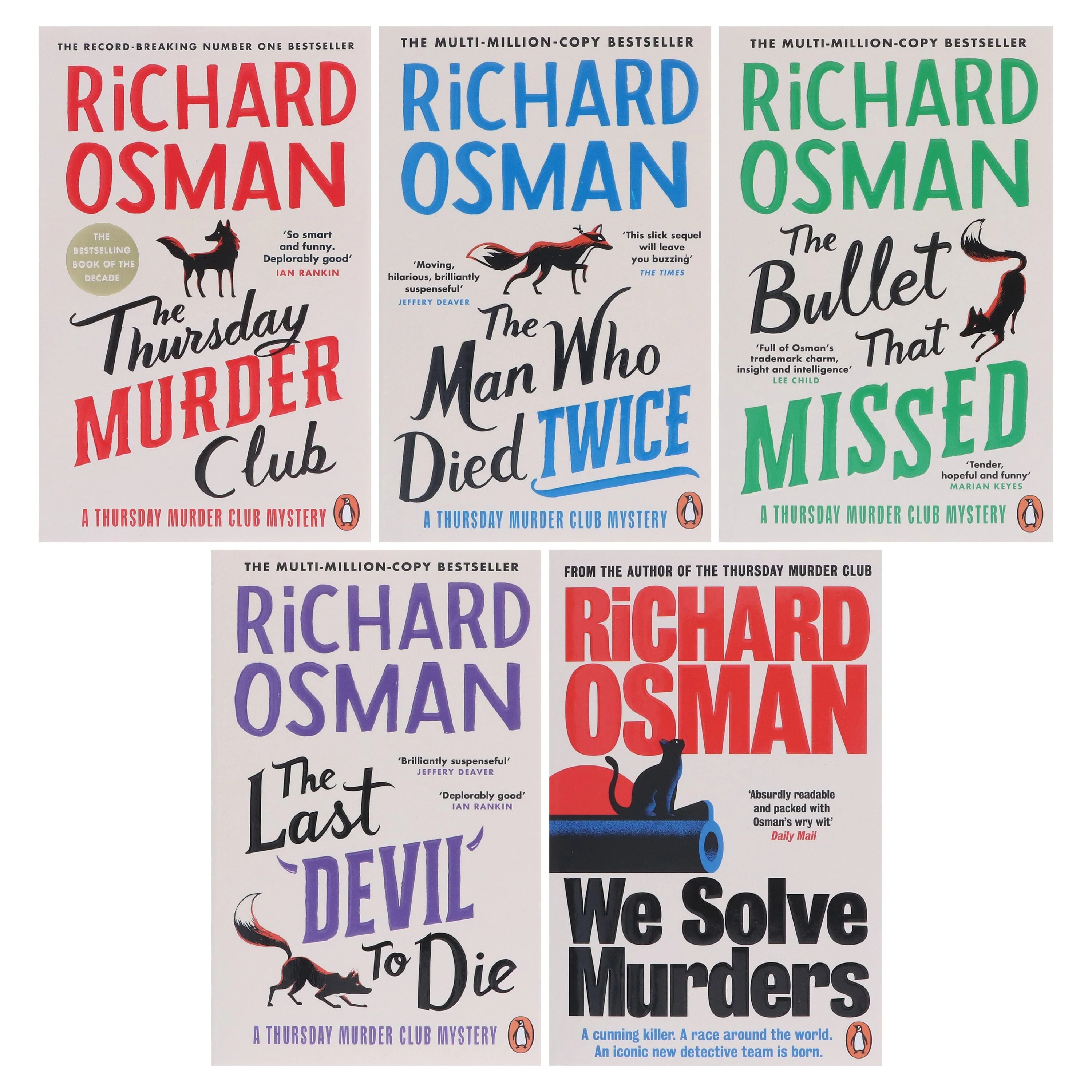 Thursday Murder Club & We Solve Murders Series by Richard Osman 5 Books Collection Set - Fiction - Paperback - Image 2