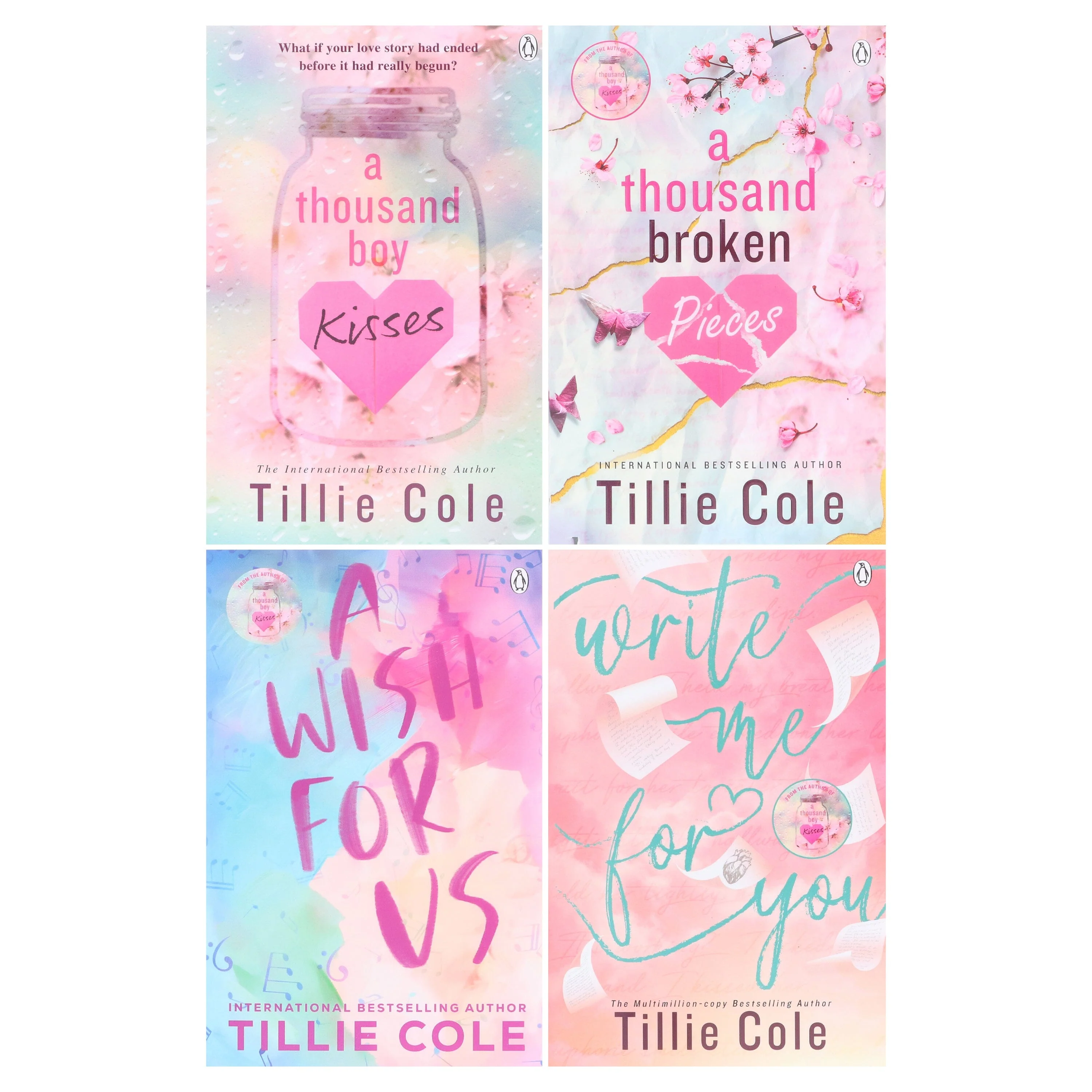 Tillie Cole Collection (A Thousand Boy Kisses, A Thousand Broken Pieces, A Wish For Us & Write Me For You) 4 Books Set - Fiction - Paperback - Image 2