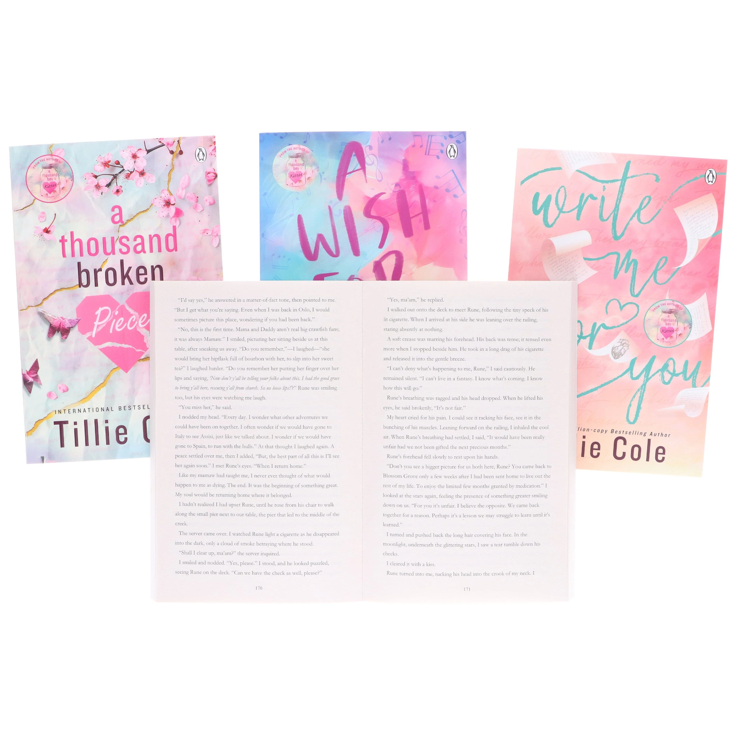 Tillie Cole Collection (A Thousand Boy Kisses, A Thousand Broken Pieces, A Wish For Us & Write Me For You) 4 Books Set - Fiction - Paperback - Image 7