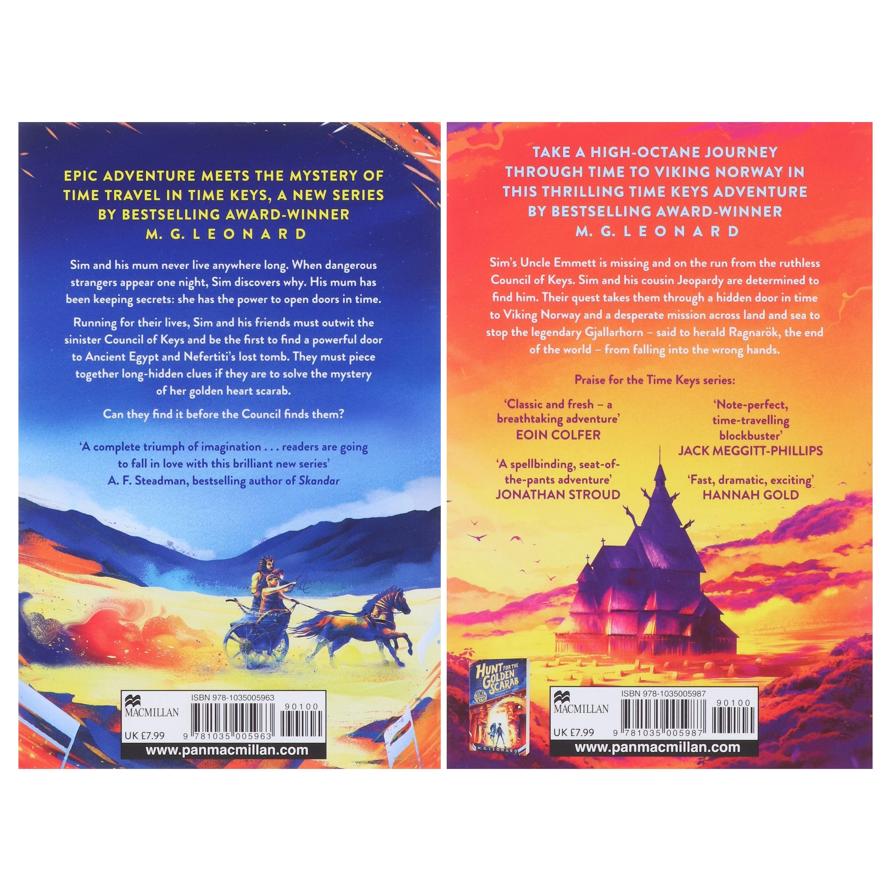 Time Keys Series by M. G. Leonard Illustrated 2 Books Collection Set - Ages 9-11 - Paperback - Image 3