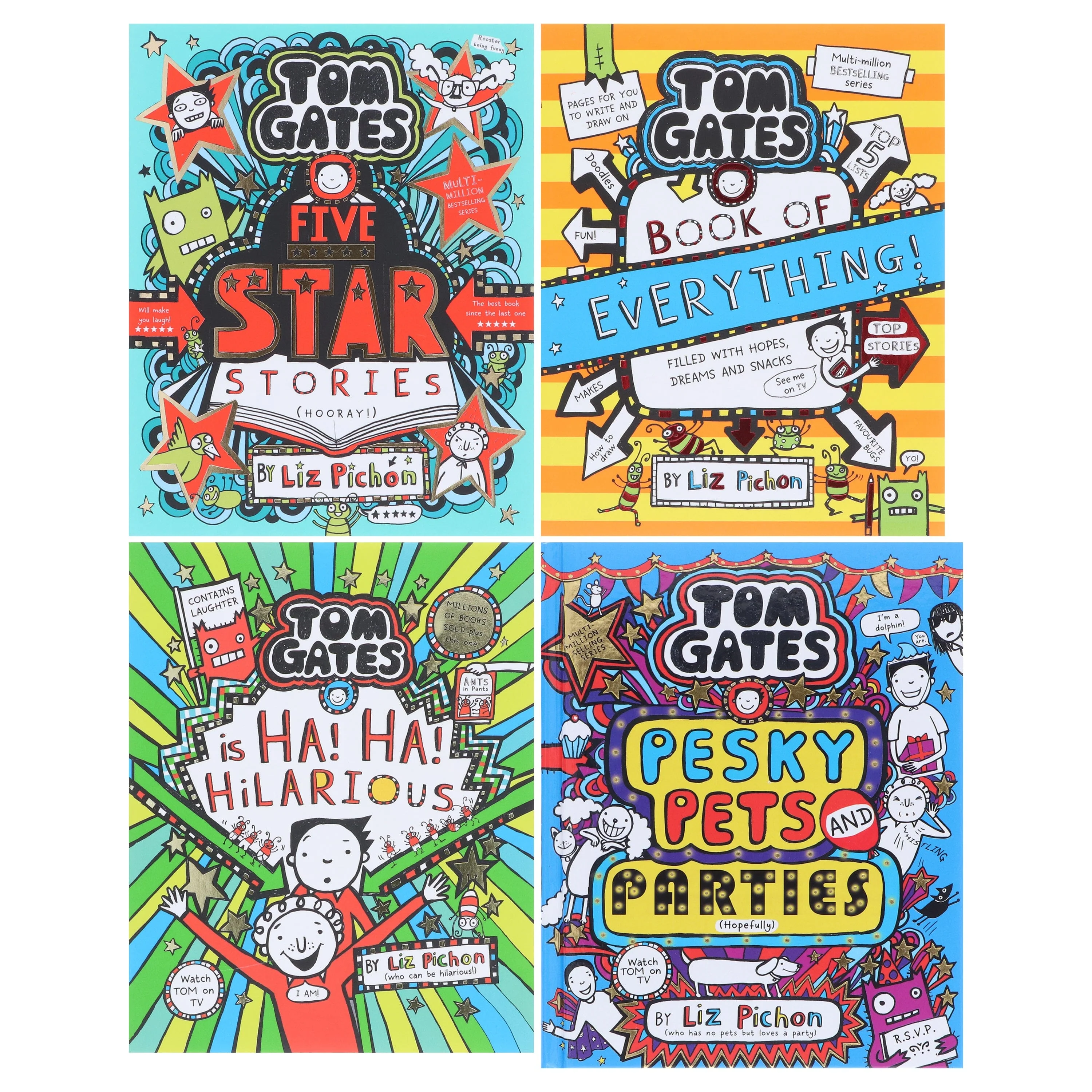 Tom Gates Series (Book 21-24) by Liz Pichon 4 Books Collection Set - Ages 7-12 - Paperback/Hardback - Image 2