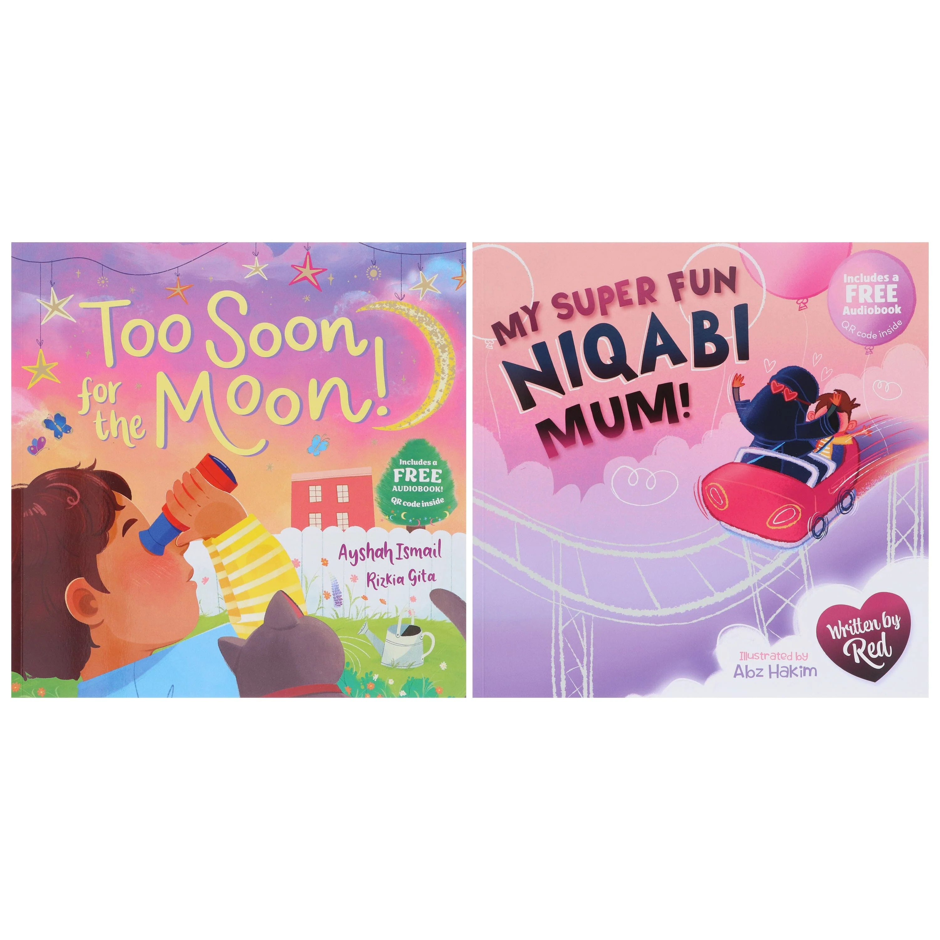 Too Soon For the Moon & My Super Fun Niqabi Mum by Ayshah Ismail & Red Illustrated 2 Picture Books Collection Set - Ages 3+ - Paperback - Image 2