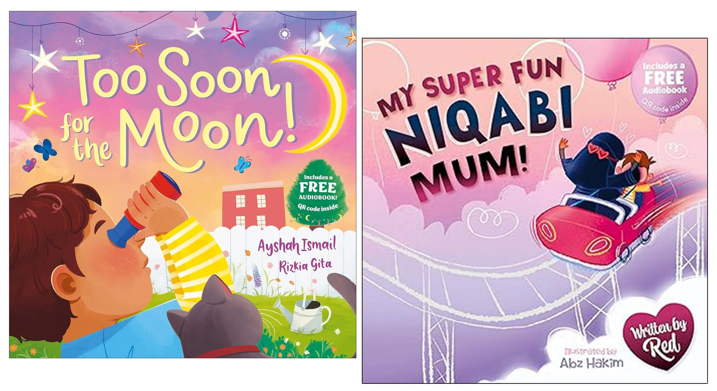 Too Soon For the Moon & My Super Fun Niqabi Mum by Ayshah Ismail & Red Illustrated 2 Picture Books Collection Set - Ages 3+ - Paperback - Image 4