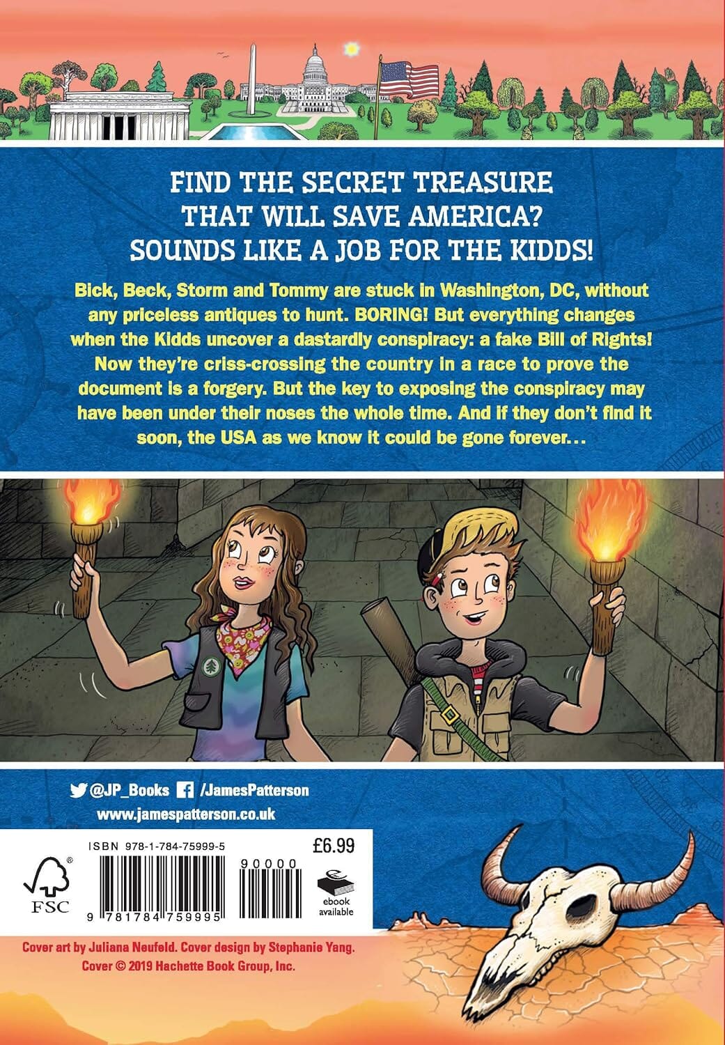 Treasure Hunters: All-American Adventure by James Patterson & Chris Grabenstein - Ages 9-11 - Paperback - Image 2