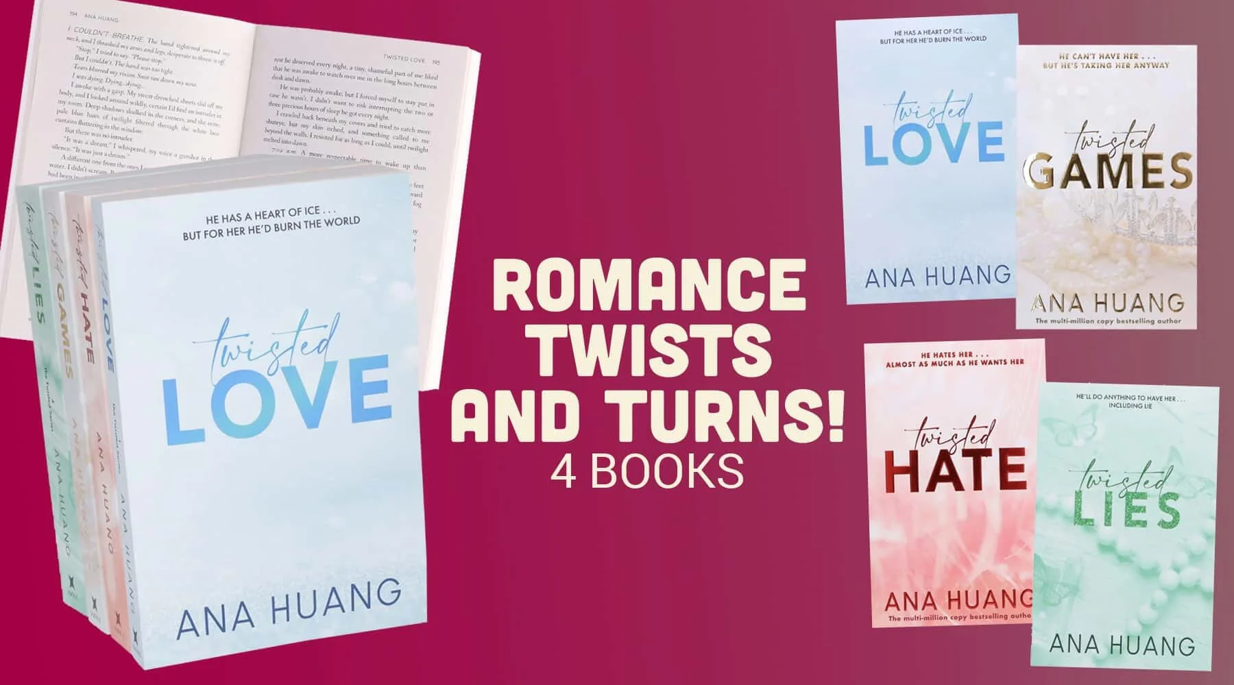 Twisted Series by Ana Huang 4 Books Collection Set - Fiction - Paperback - Image 5