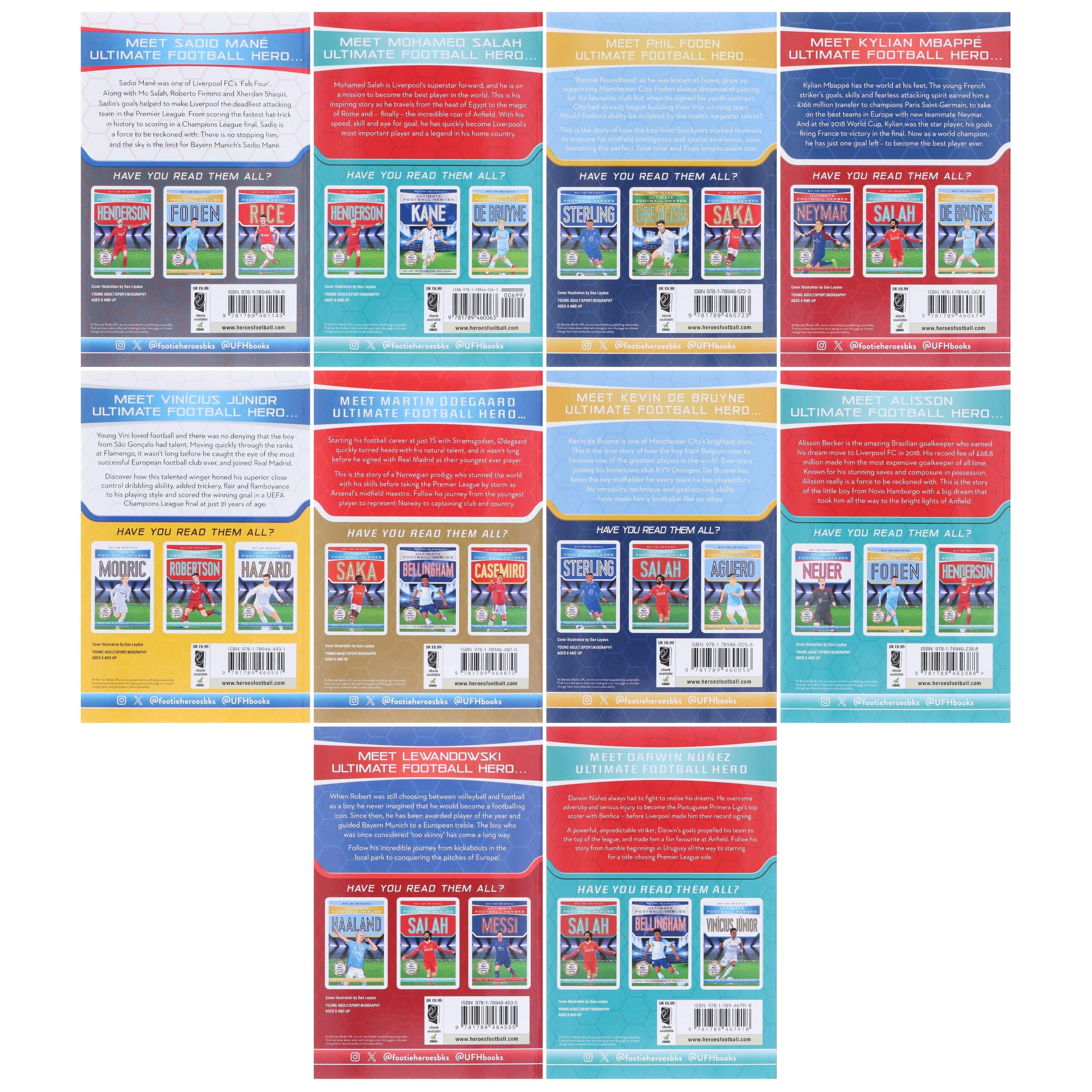 Ultimate Football Heroes Series 2 By Matt & Tom Oldfield: 10 Books Collection Set - Ages 7-12 - Paperback - Image 3