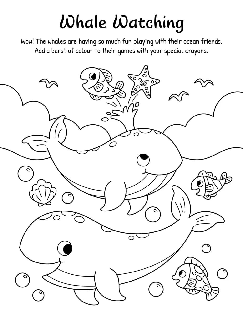 Under The Sea Colouring Book With 16 Stackable Ocean Crayons! - Ages 3-6 - Paperback - Image 3