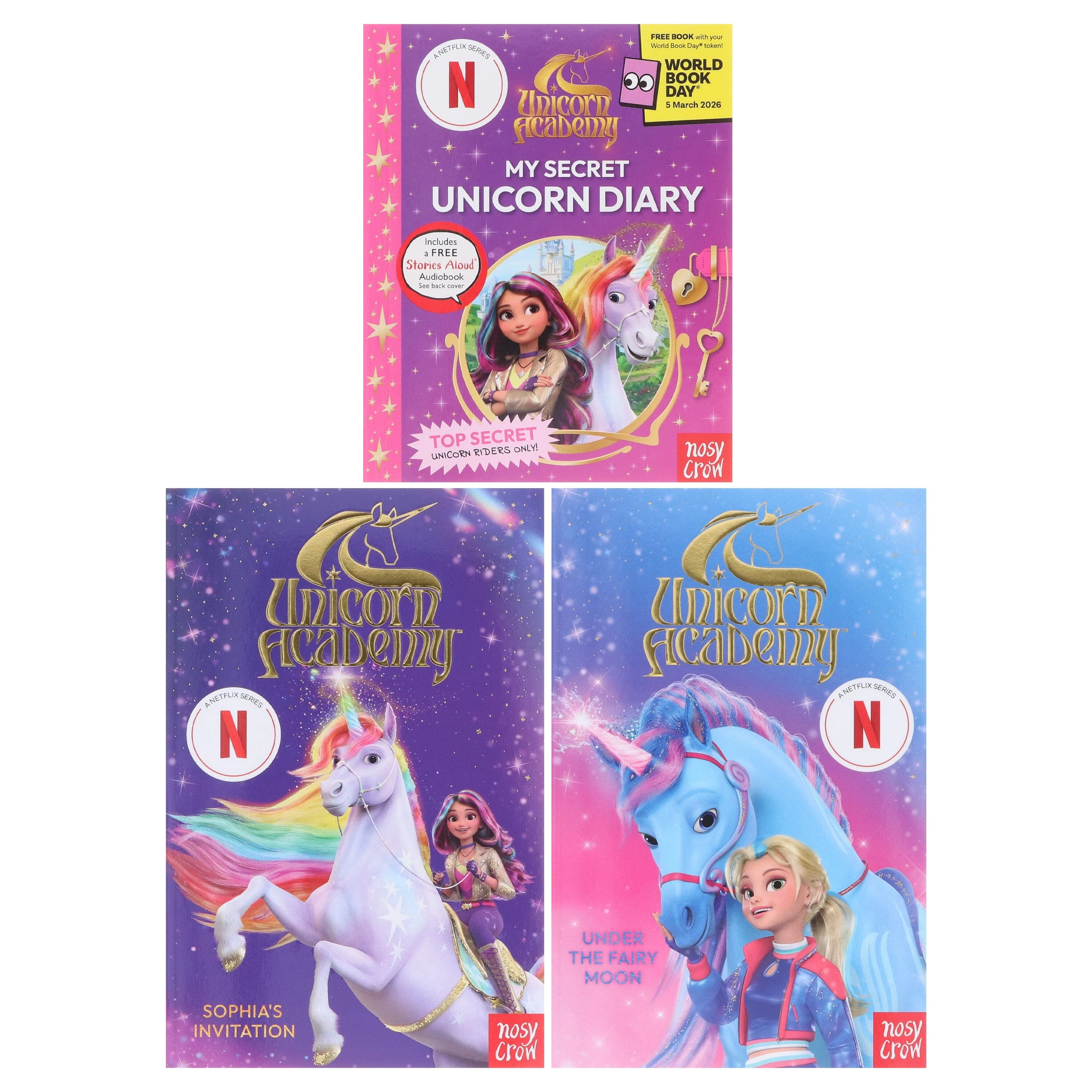 Unicorn Academy Series & My Secret Unicorn Diary: A World Book Day 2026 By Nosy Crow: 3 Books Collection Set - Ages 4-9 - Paperback - Image 2