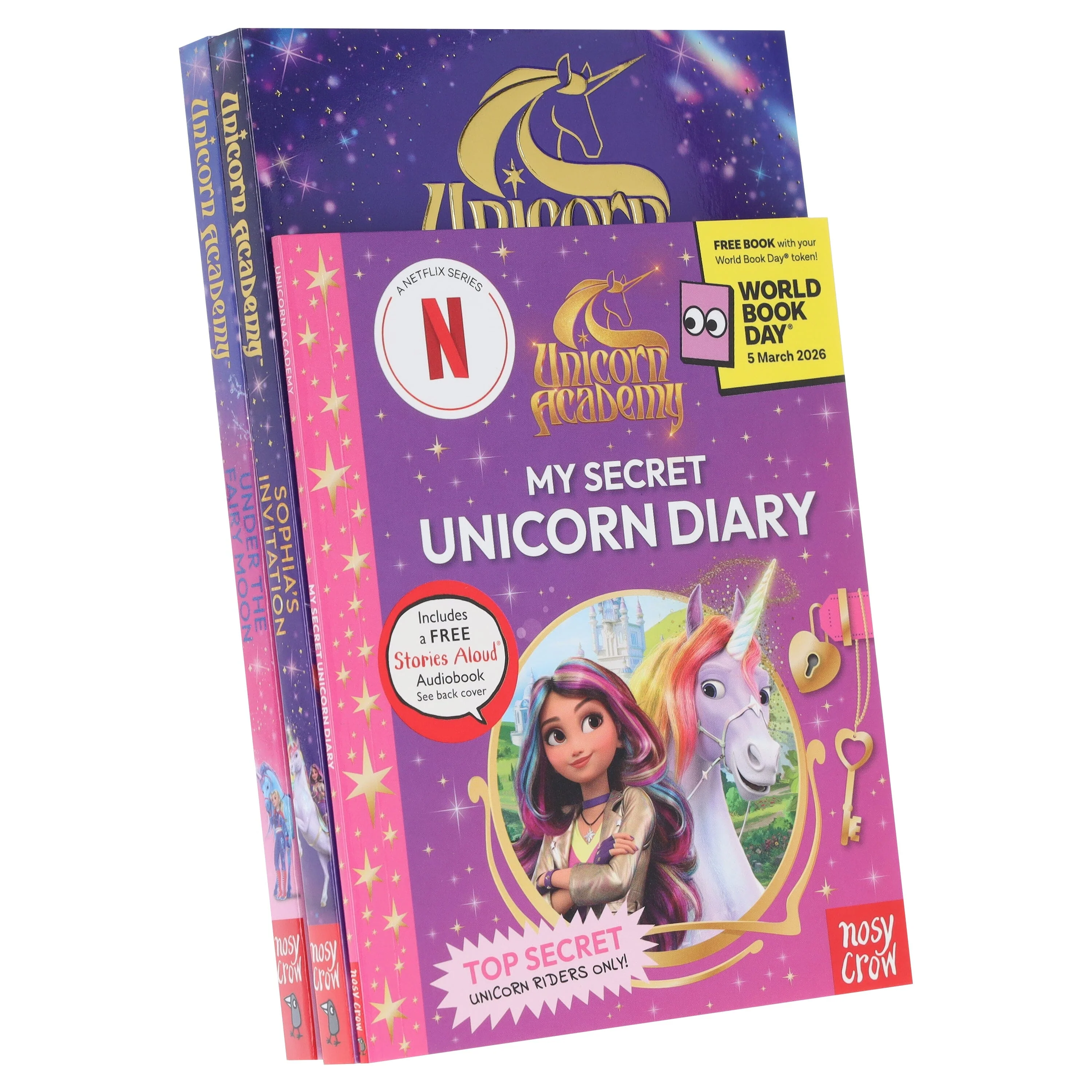 Unicorn Academy Series & My Secret Unicorn Diary: A World Book Day 2026 by Nosy Crow 3 Books Collection Set With Unicorn Academy Ava Costume - Image 5