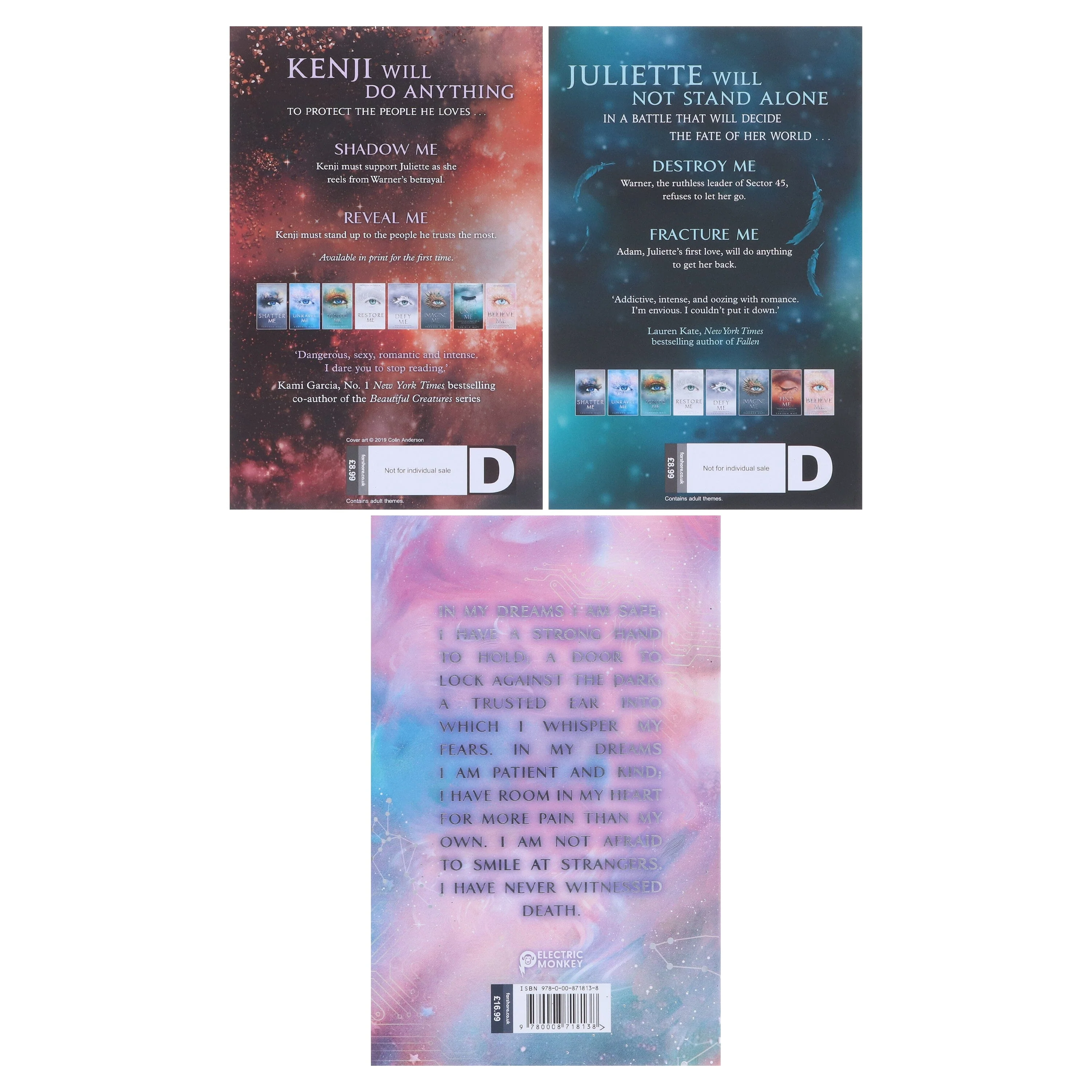 Shatter Me by Tahereh Mafi: Unite Me, Find Me & Watch Me 3 Books Collection Set - Age 14+ - Paperback/Hardback - Image 3