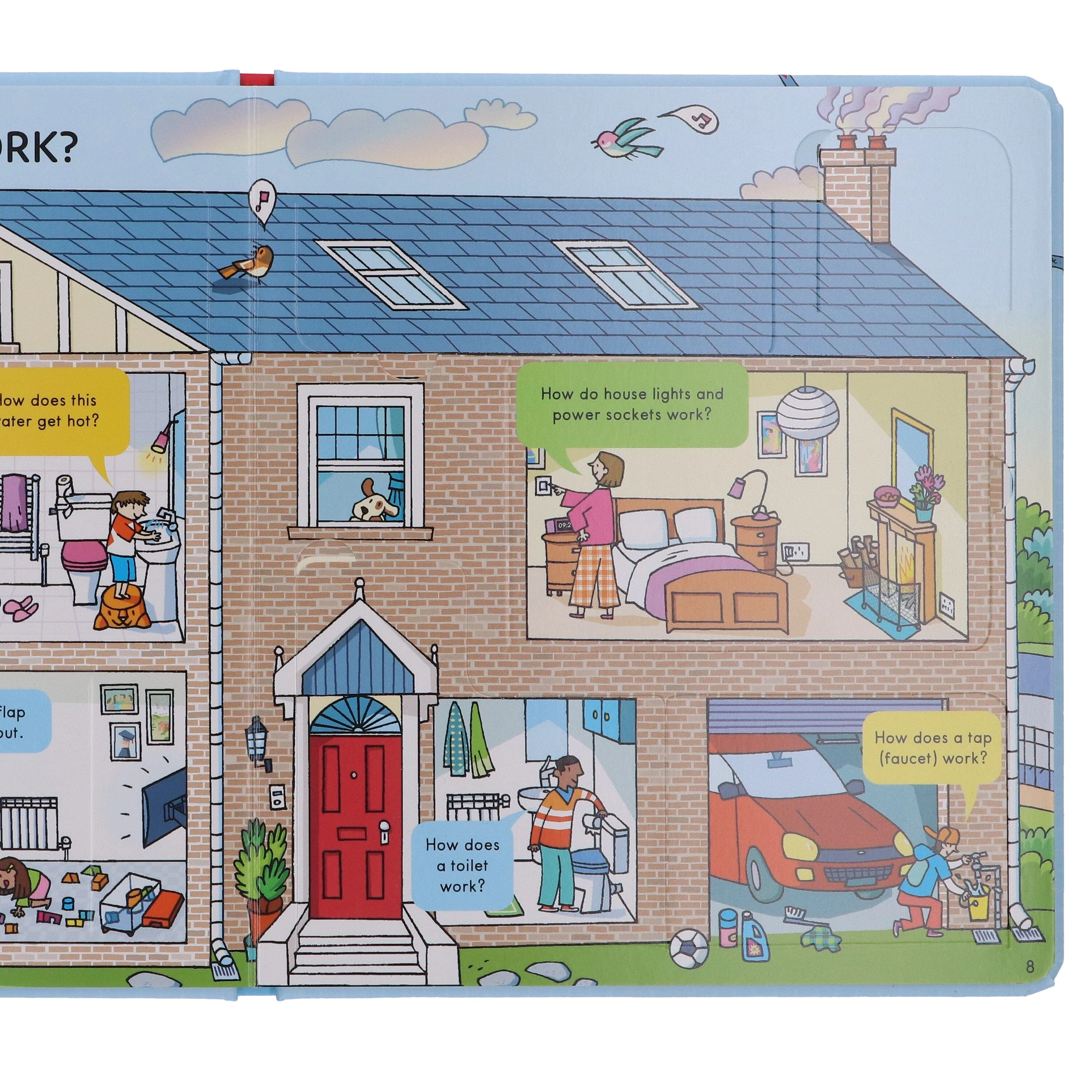 Usborne Lift-The-Flap Look Inside How Things Work by Rob Lloyd Jones - Ages 5+ - Board Book - Image 5