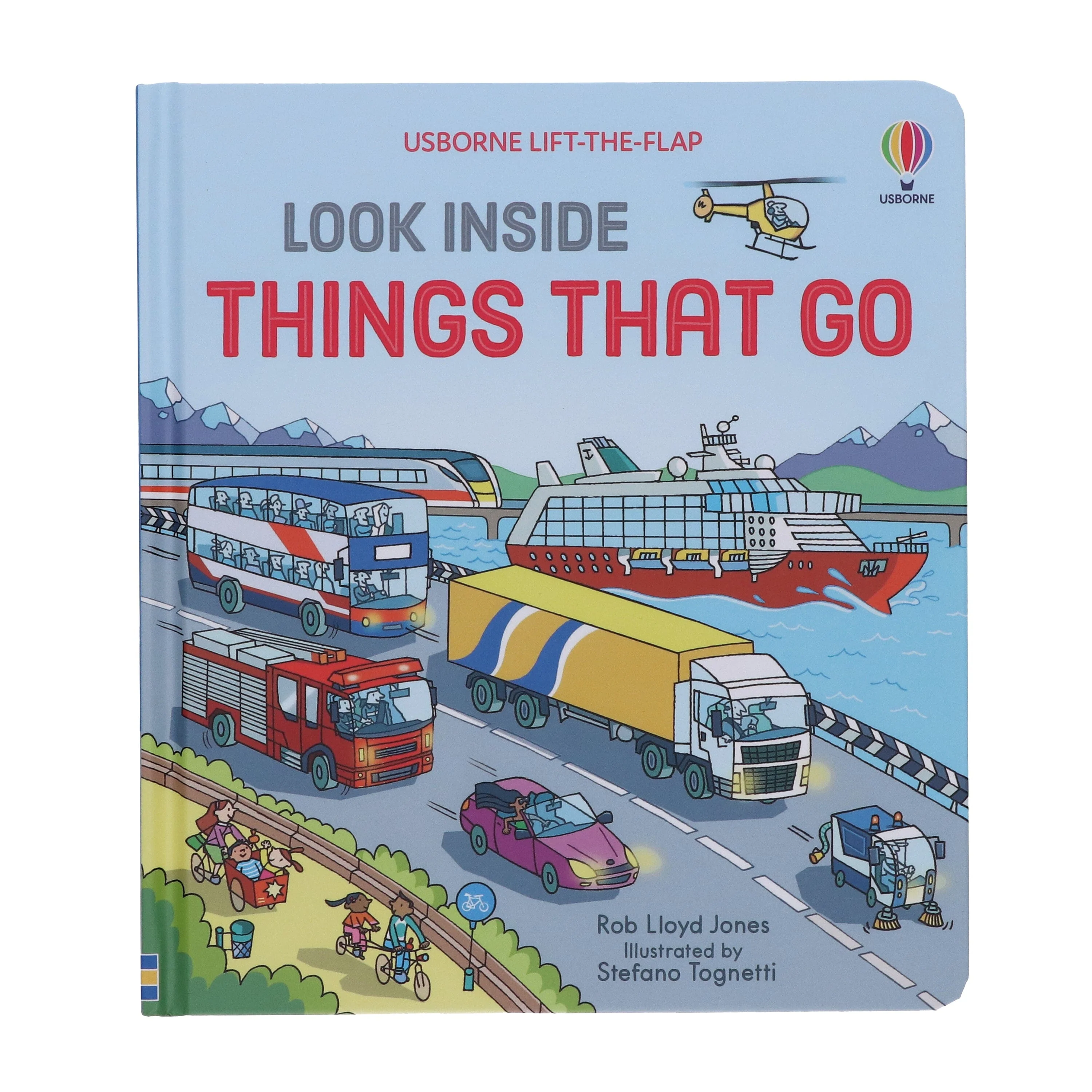Usborne Lift-The-Flap Look Inside Things That Go by Rob Lloyd Jones - Ages 5+ - Board Book - Image 2