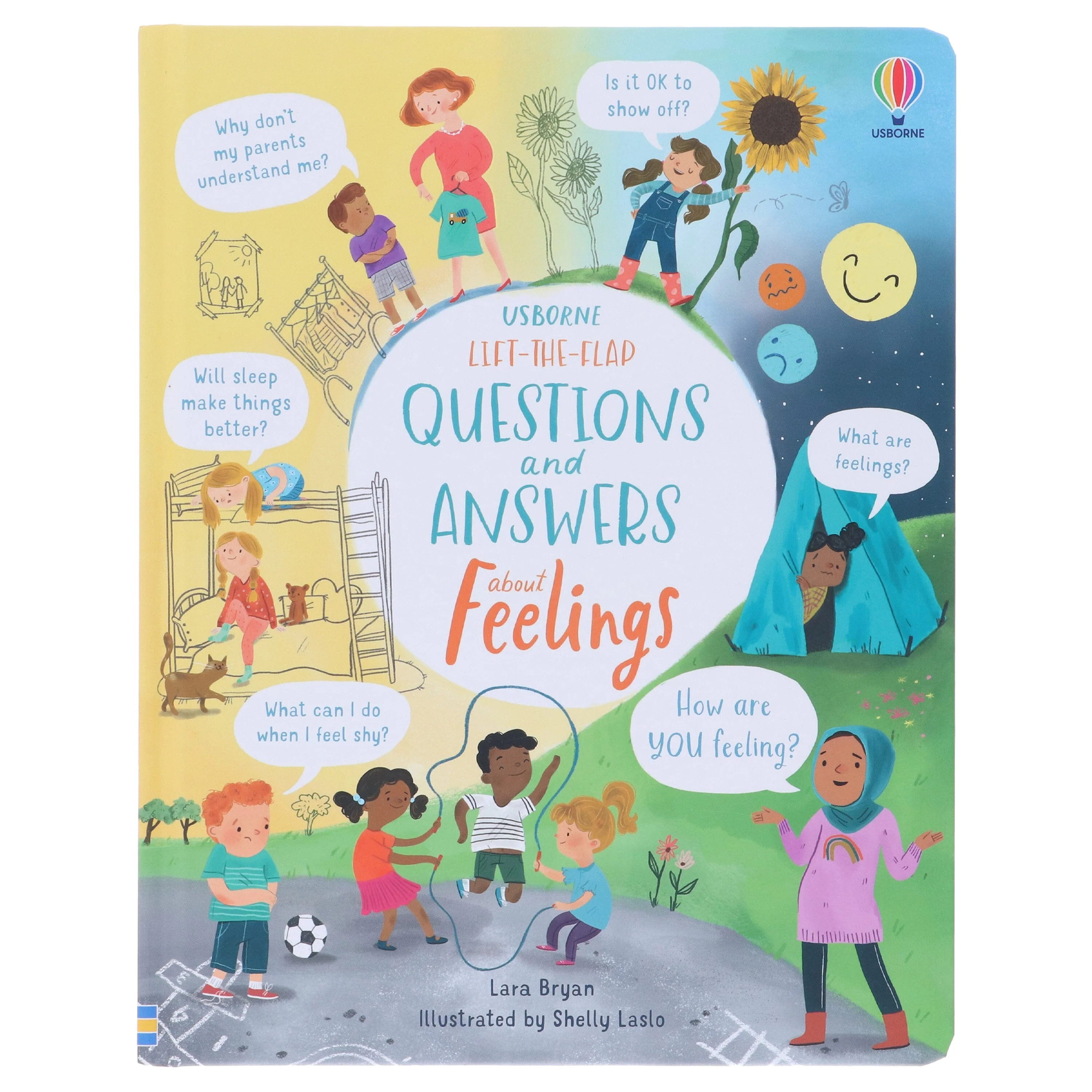 Usborne: Lift-the-Flap Questions and Answers About Feelings by Lara Bryan - Ages 6-9 - Board Book - Image 2