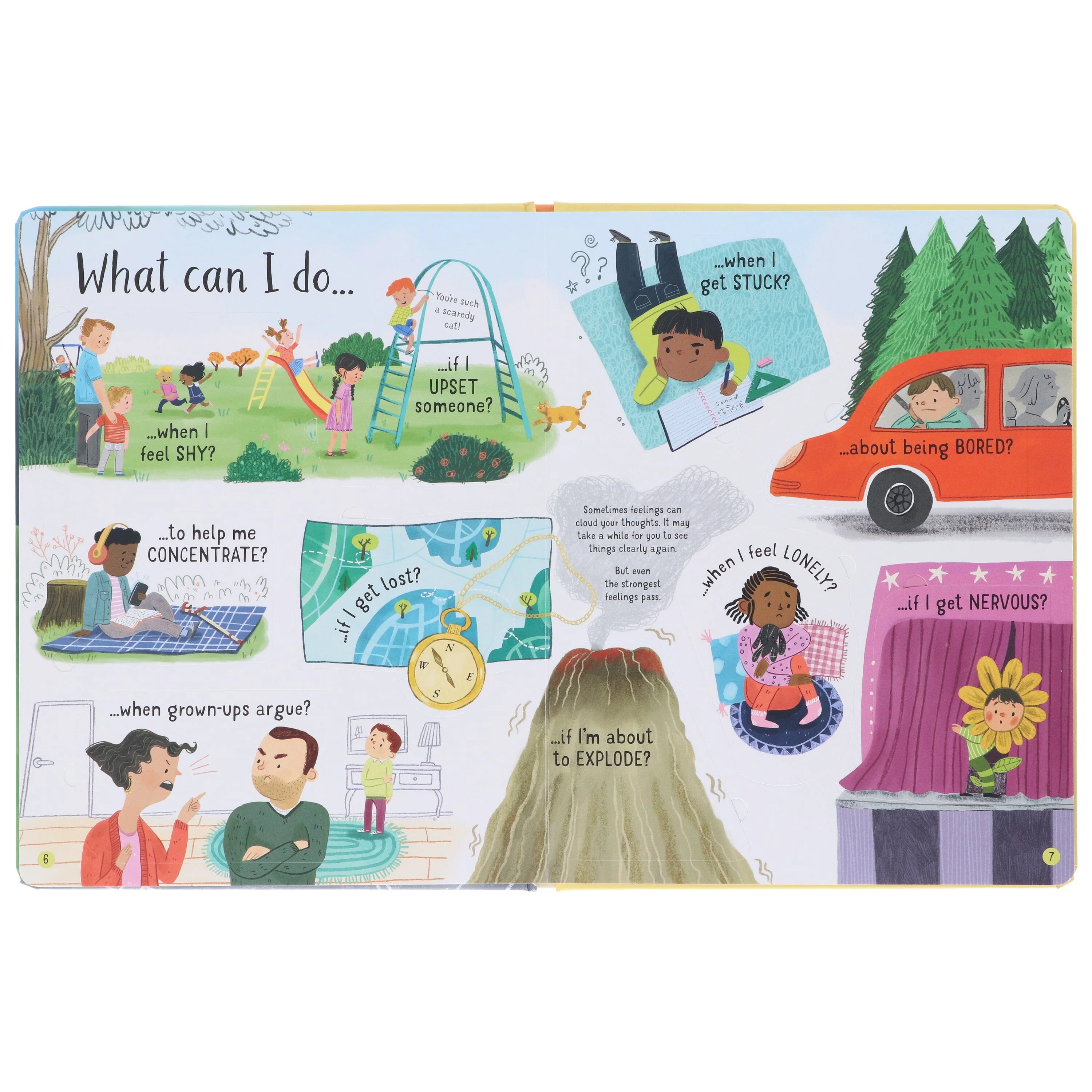 Usborne: Lift-the-Flap Questions and Answers About Feelings by Lara Bryan - Ages 6-9 - Board Book - Image 5