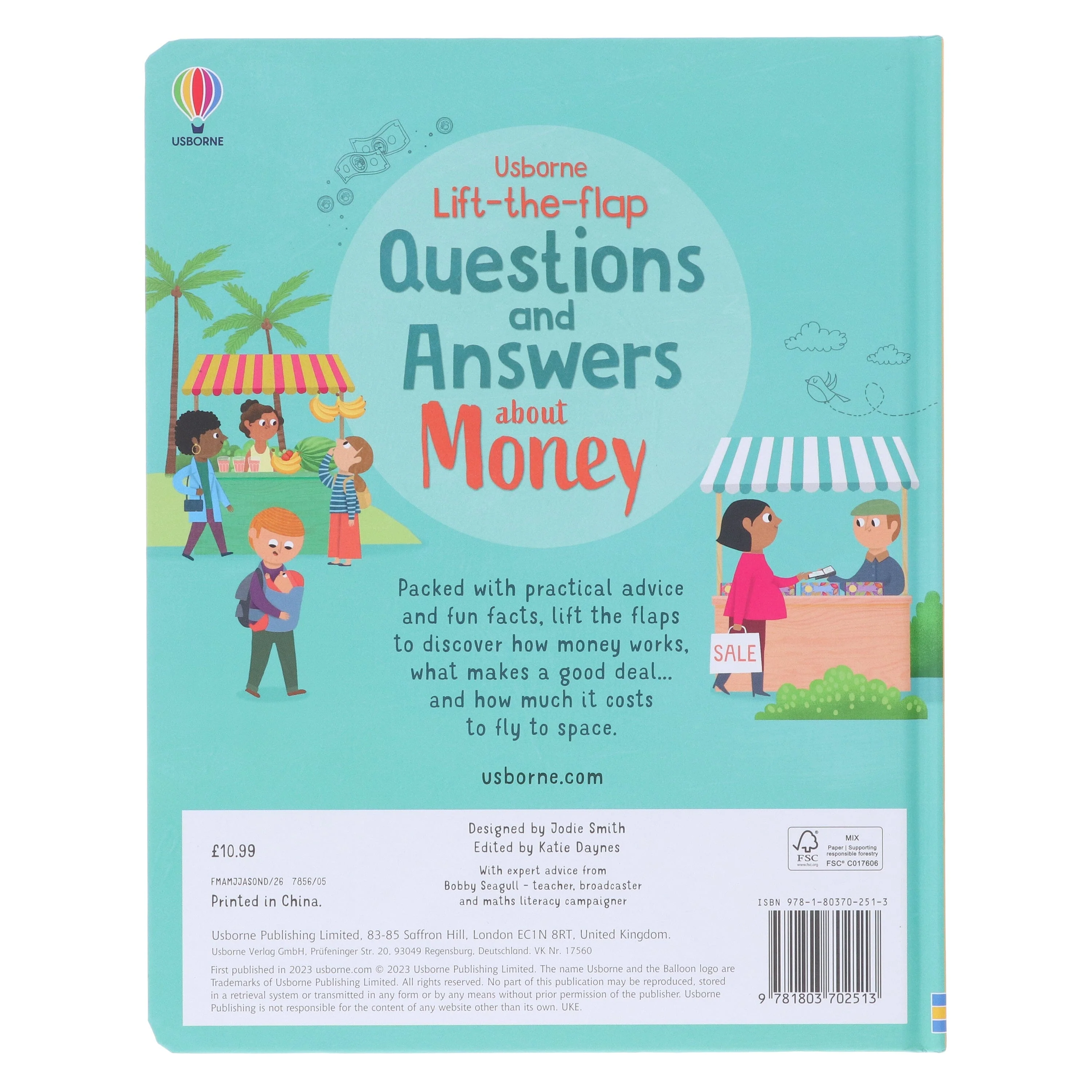 Usborne: Lift-The-Flap Questions and Answers about Money by Lara Bryan - Ages 6+ - Board Book - Image 3
