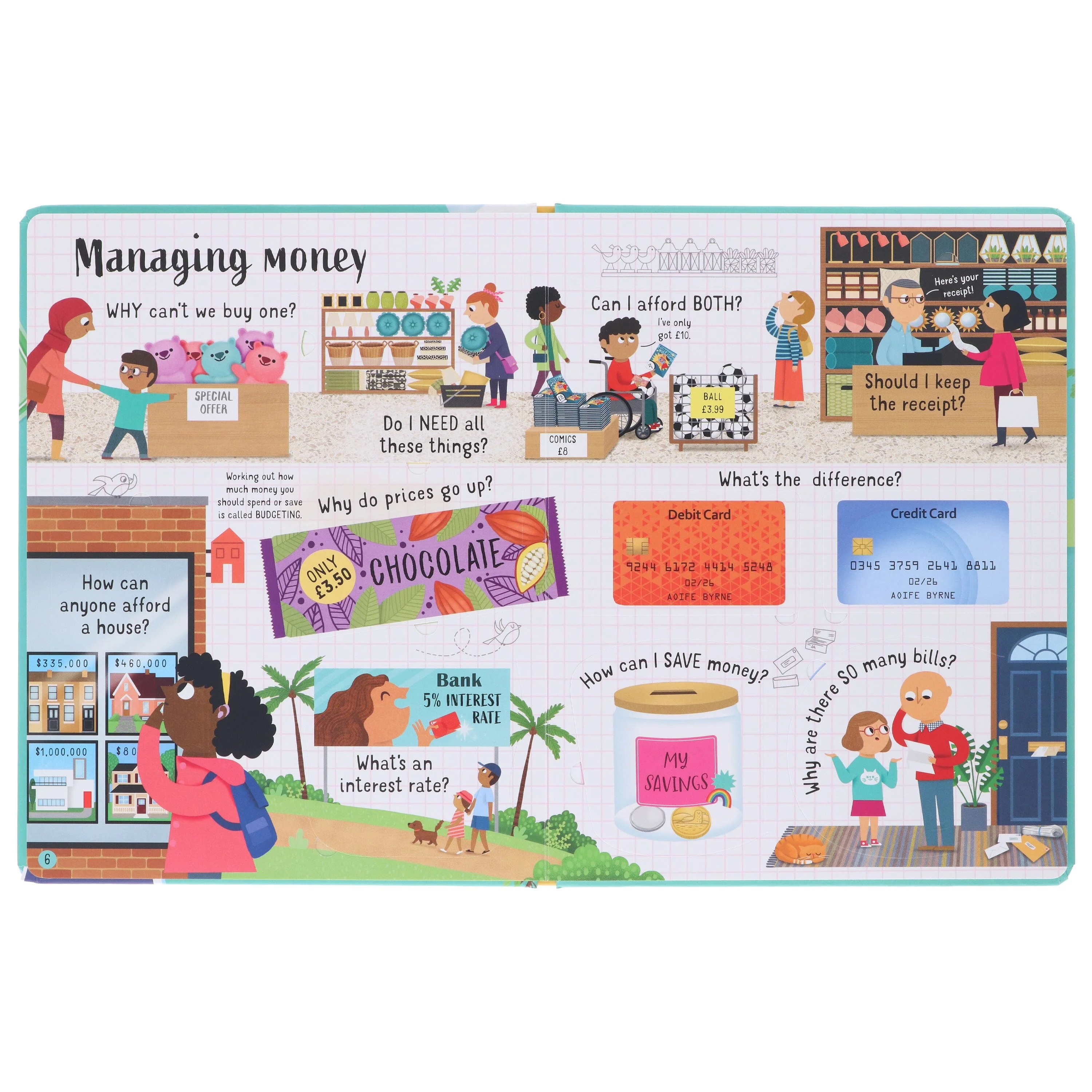Usborne: Lift-The-Flap Questions and Answers about Money by Lara Bryan - Ages 6+ - Board Book - Image 5