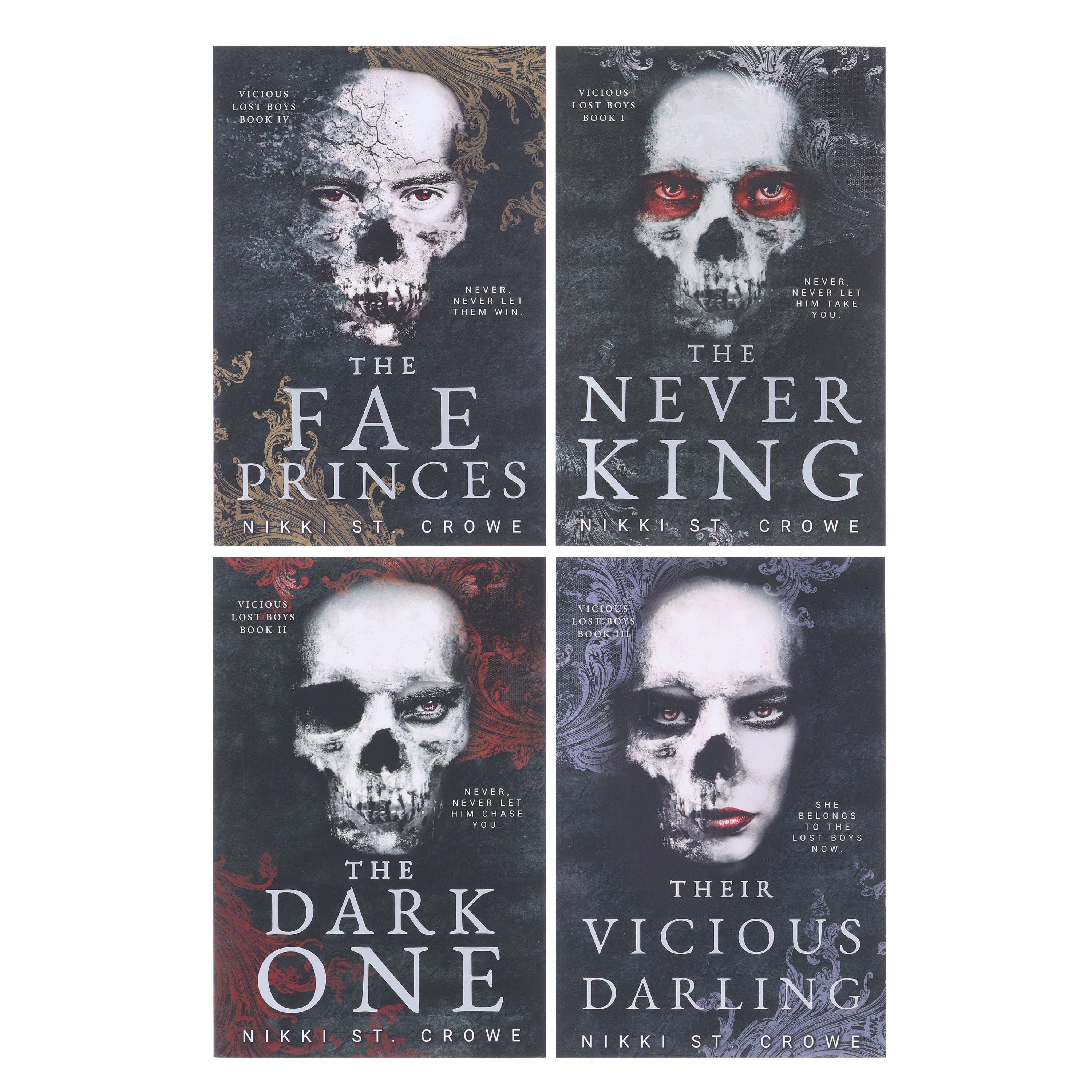 Vicious Lost Boys Series: A Peter Pan Dark Romance by Nikki St. Crowe 4 Books Collection Set - Fiction - Paperback - Image 2