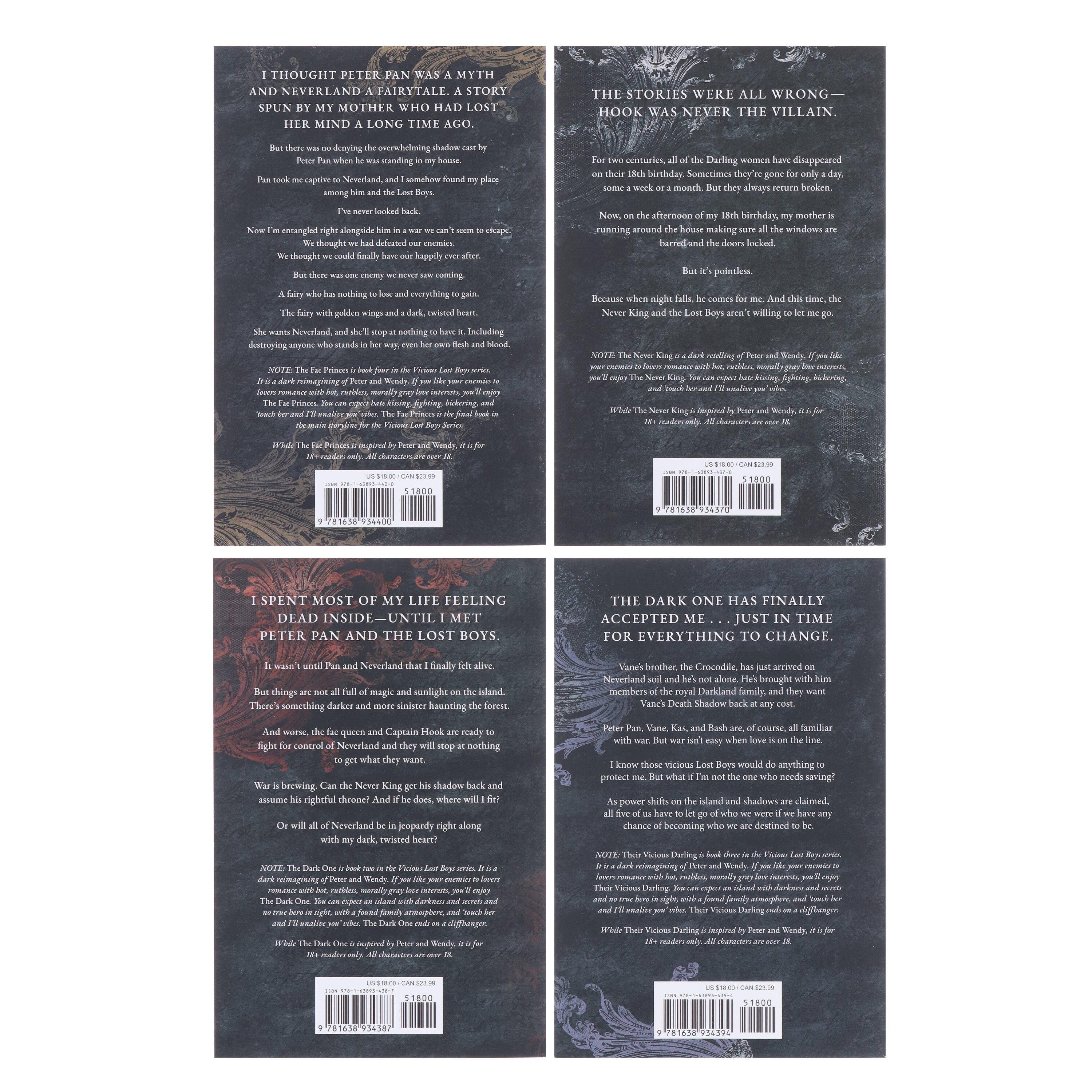 Vicious Lost Boys Series: A Peter Pan Dark Romance by Nikki St. Crowe 4 Books Collection Set - Fiction - Paperback - Image 3