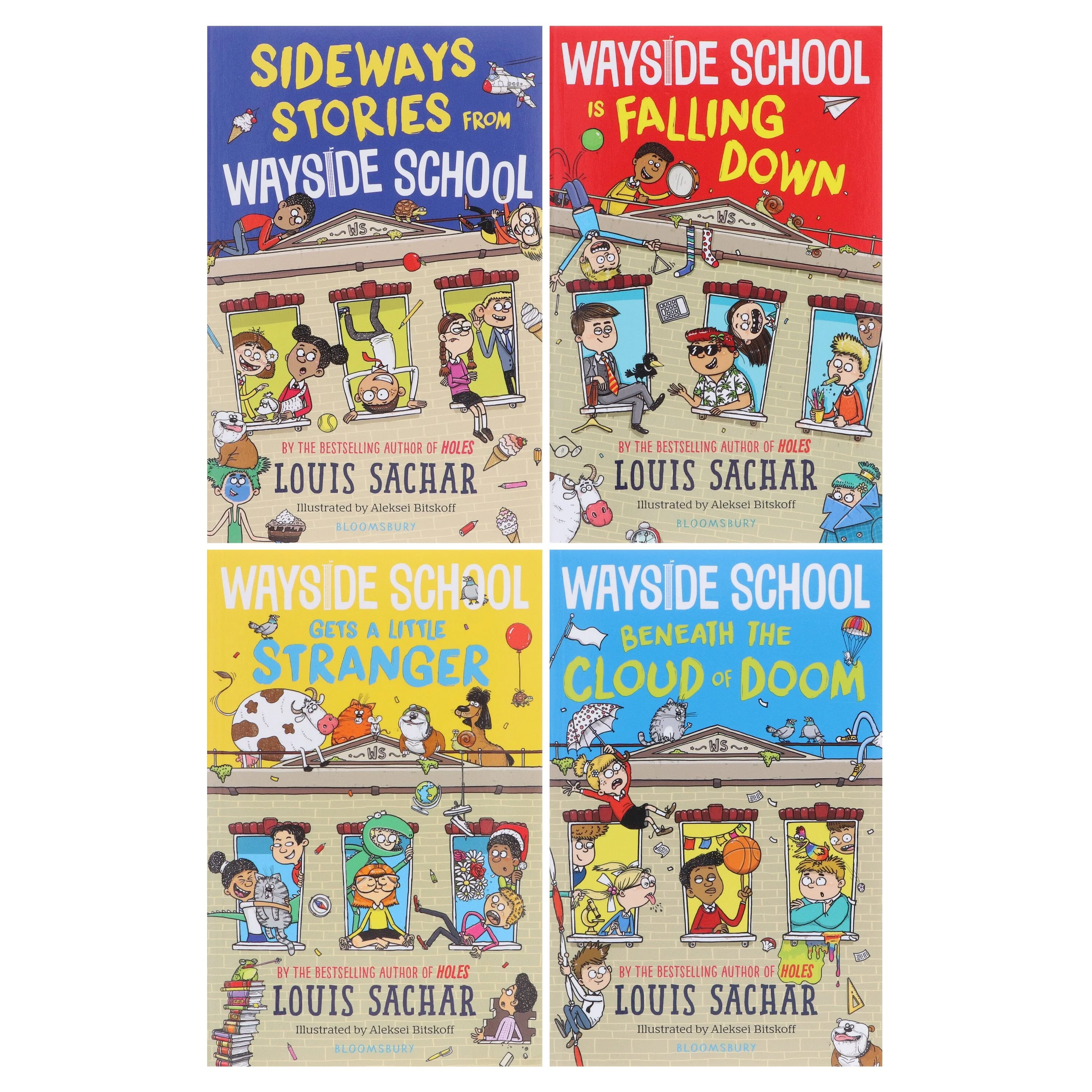 Wayside School Series (Book 1-4) by Louis Sachar Illustrated 4 Books Collection Set - Ages 7-12 - Paperback - Image 2