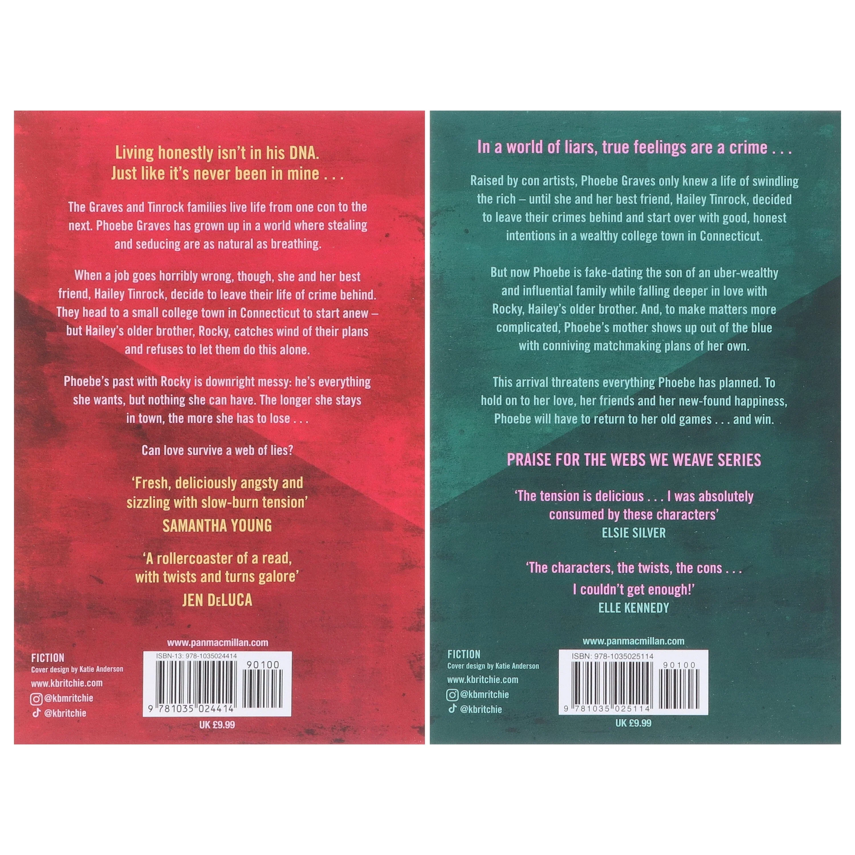 Webs We Weave Series by Krista & Becca Ritchie 2 Books Collection Set - Fiction - Paperback - Image 3