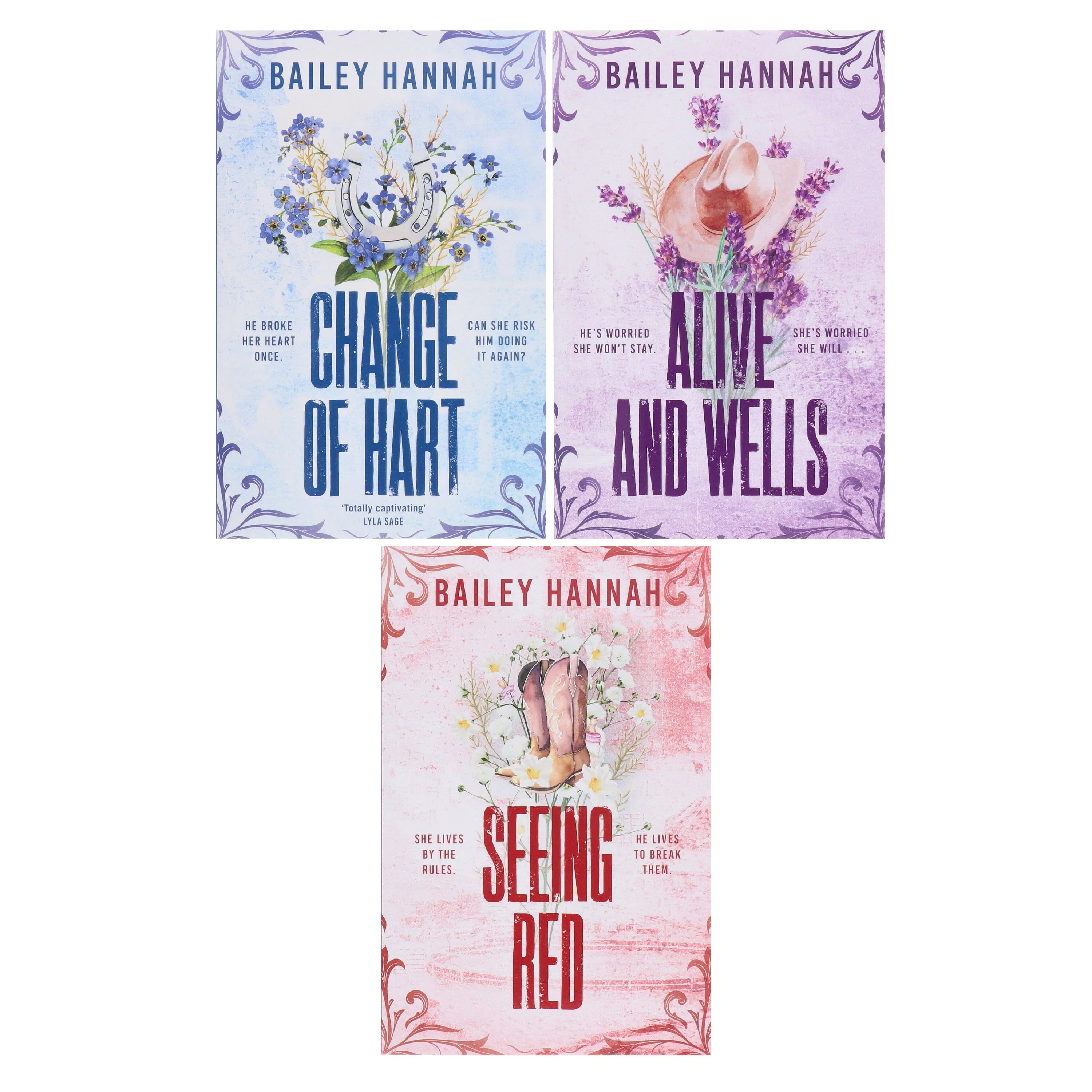 Wells Ranch Series by Bailey Hannah 3 Books Collection Set - Fiction - Paperback - Image 2