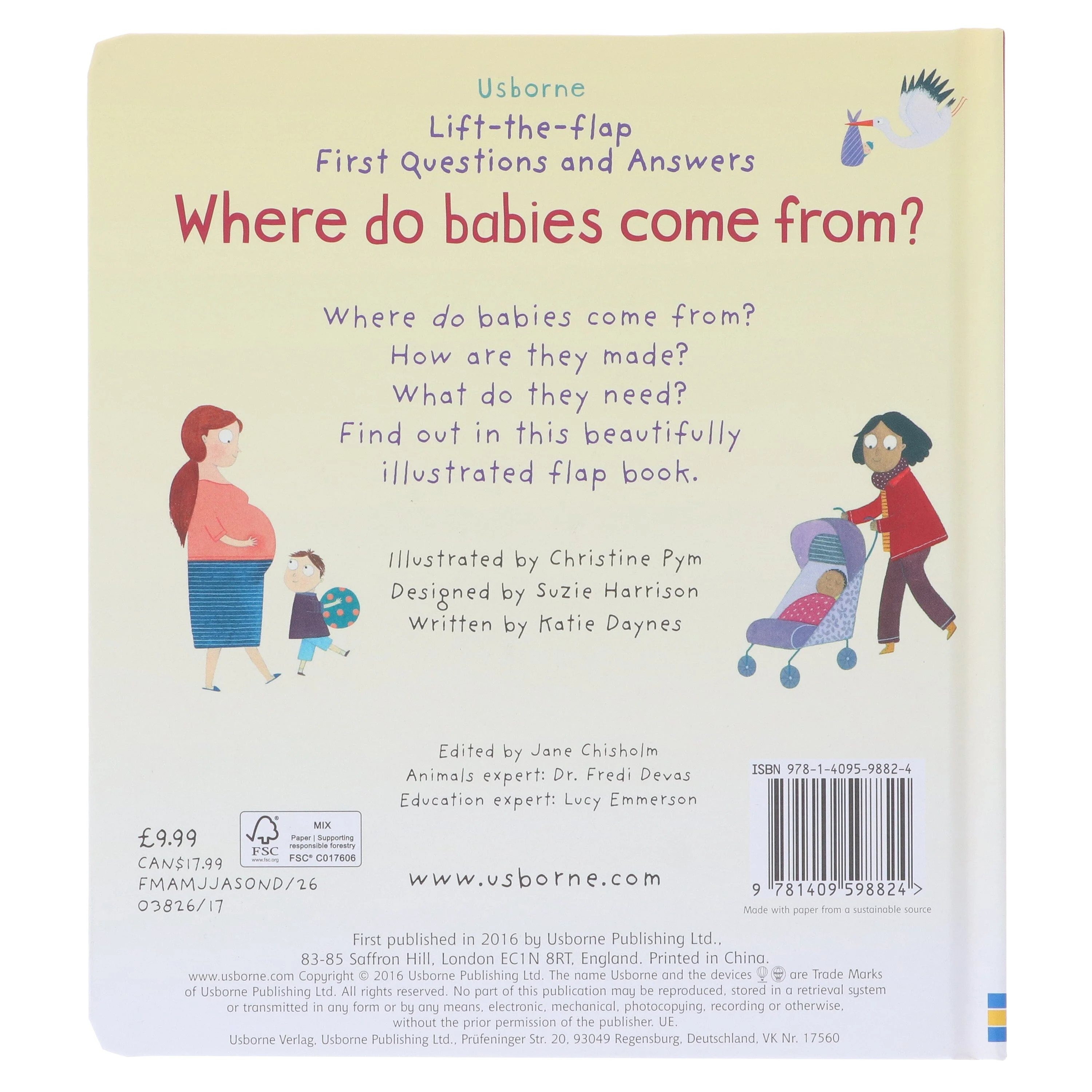 Where Do Babies Come from? (Usborne: Lift-The-Flap First Questions & Answers) - Ages 3-5 - Board Book - Image 3