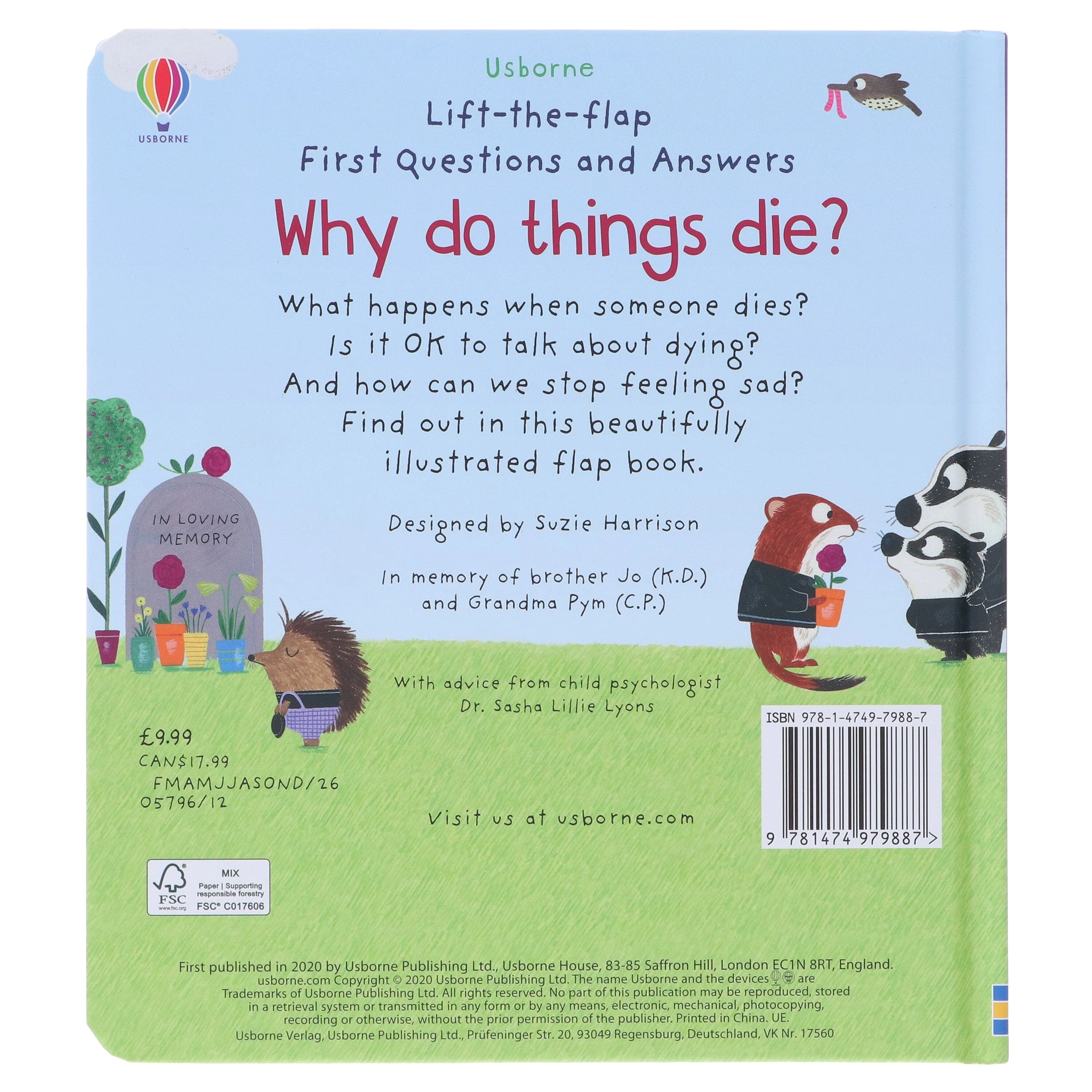 Why Do Things Die? (Usborne: Lift the Flap First Questions & Answers) - Ages 4+ - Board Book - Image 3