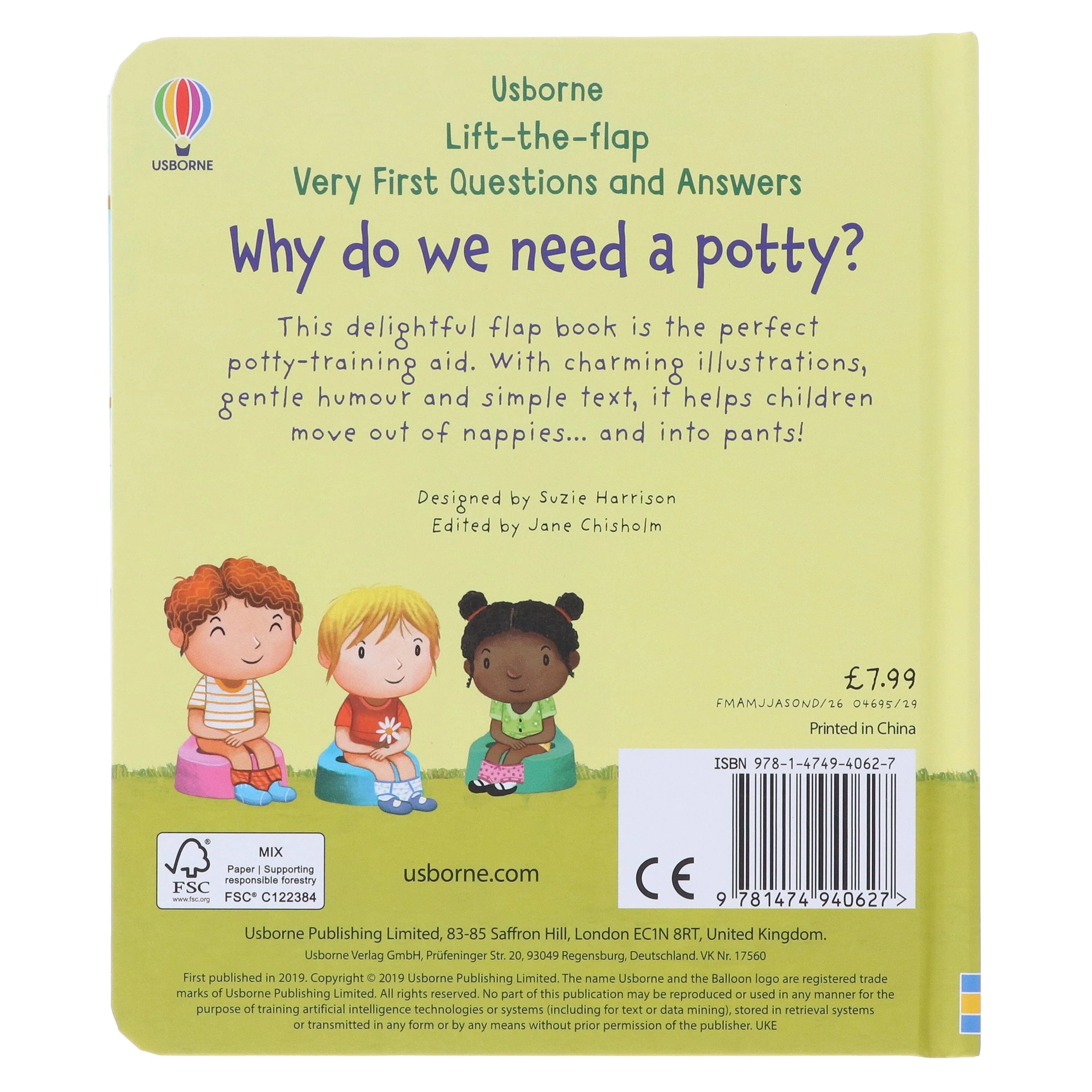 Why Do We Need A Potty? (Very First Lift-the-Flap Questions & Answers) by Katie Daynes - Ages 2+ - Board Book - Image 3