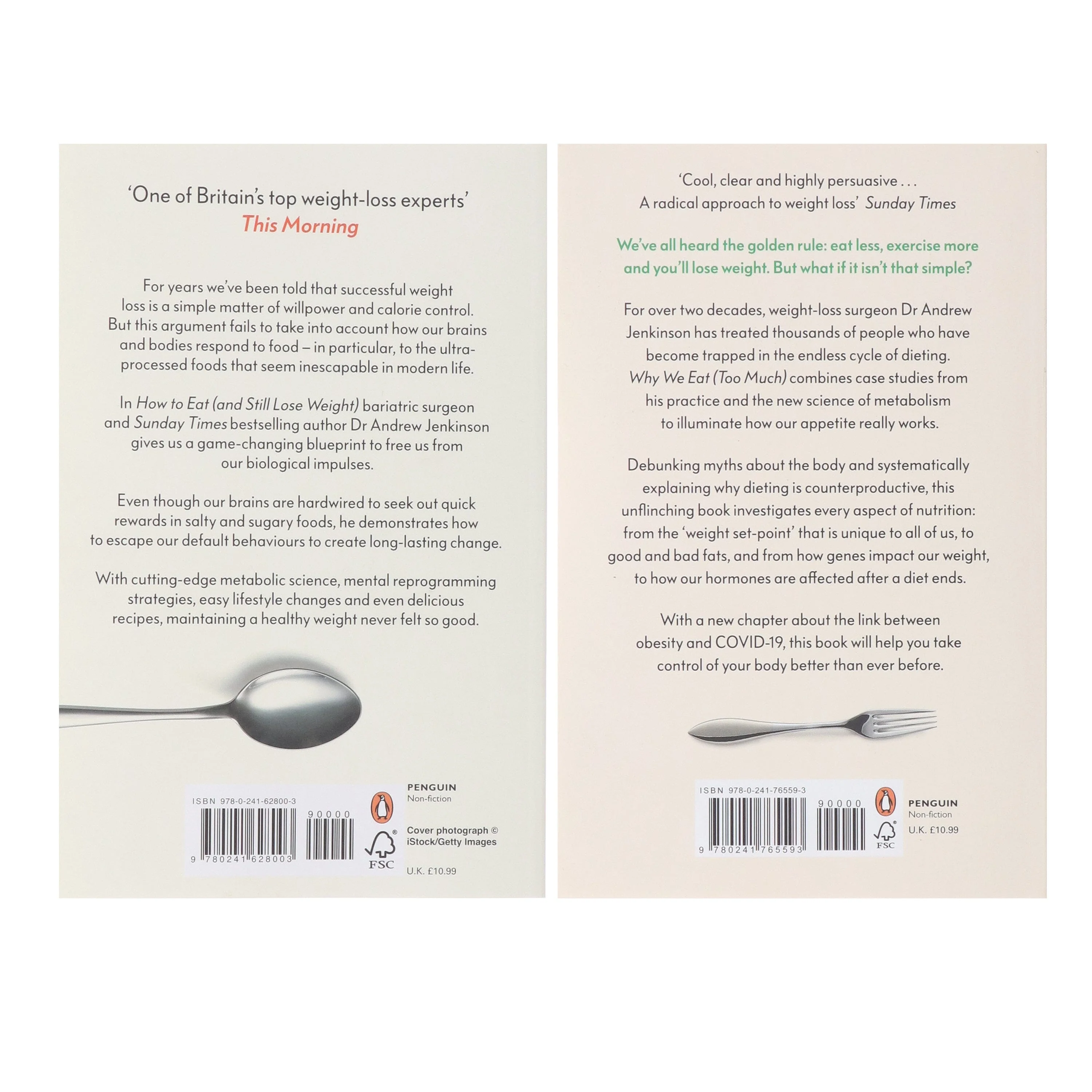 Why We Eat & How To Eat by Dr Andrew Jenkinson 2 Books Collection Set - Non Fiction - Paperback - Image 3