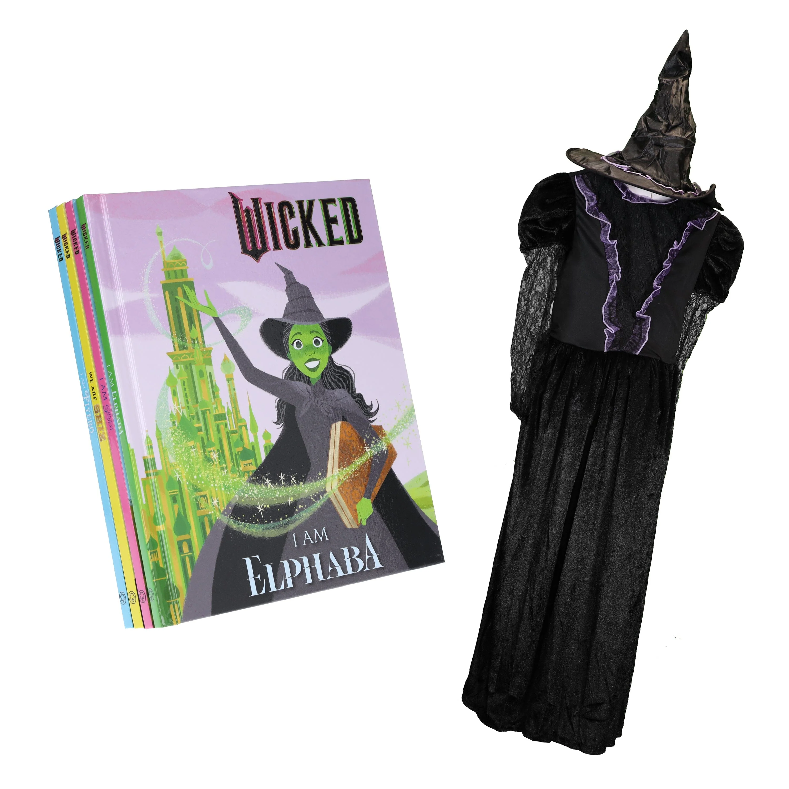 Wicked by Mary Man-Kong Illustrated 4 Books Collection Set With Witch from the West Kids Costume - Image 11