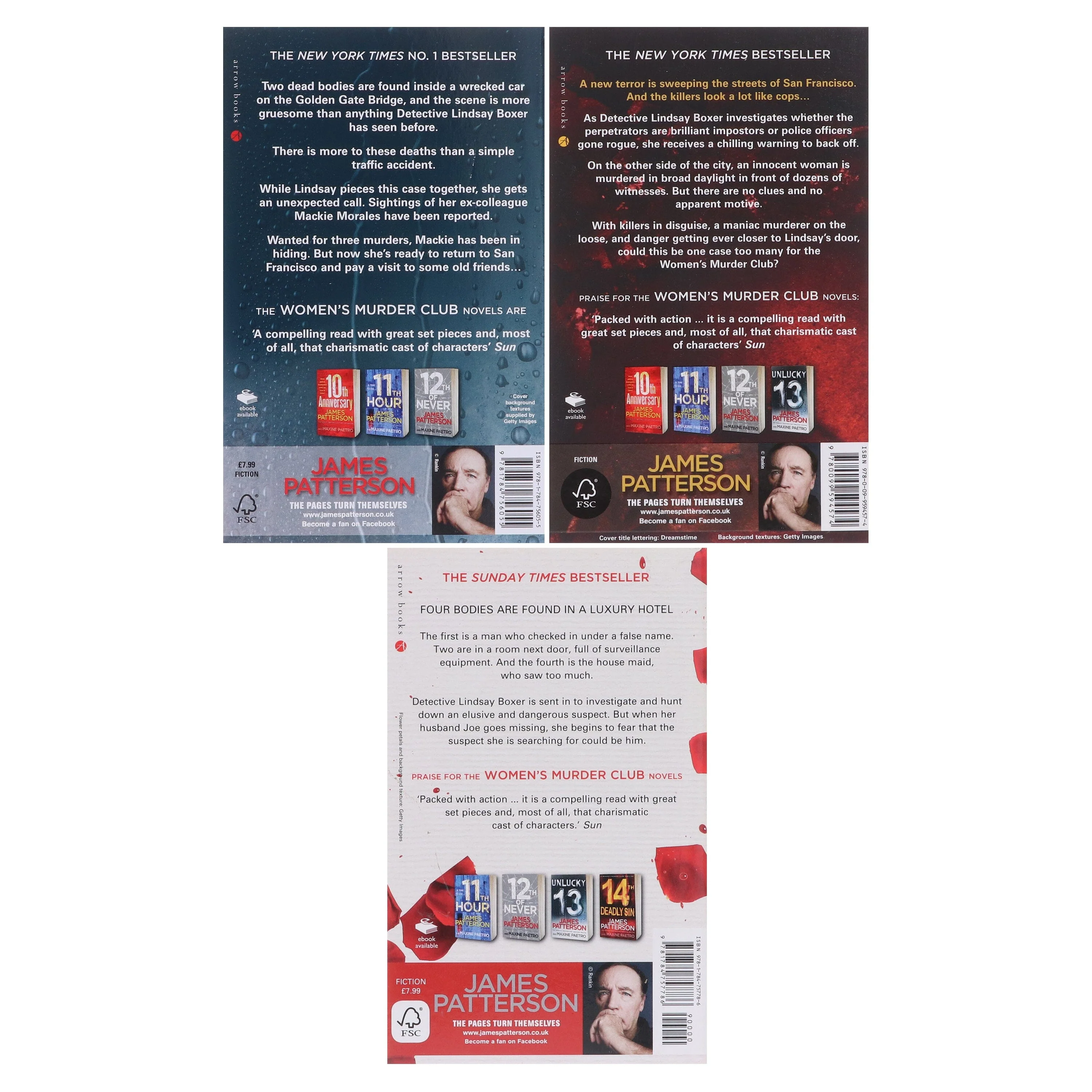 Women's Murder Club (Book 13-15) by James Patterson 3 Books Collection Set  - Fiction - Paperback - Image 3