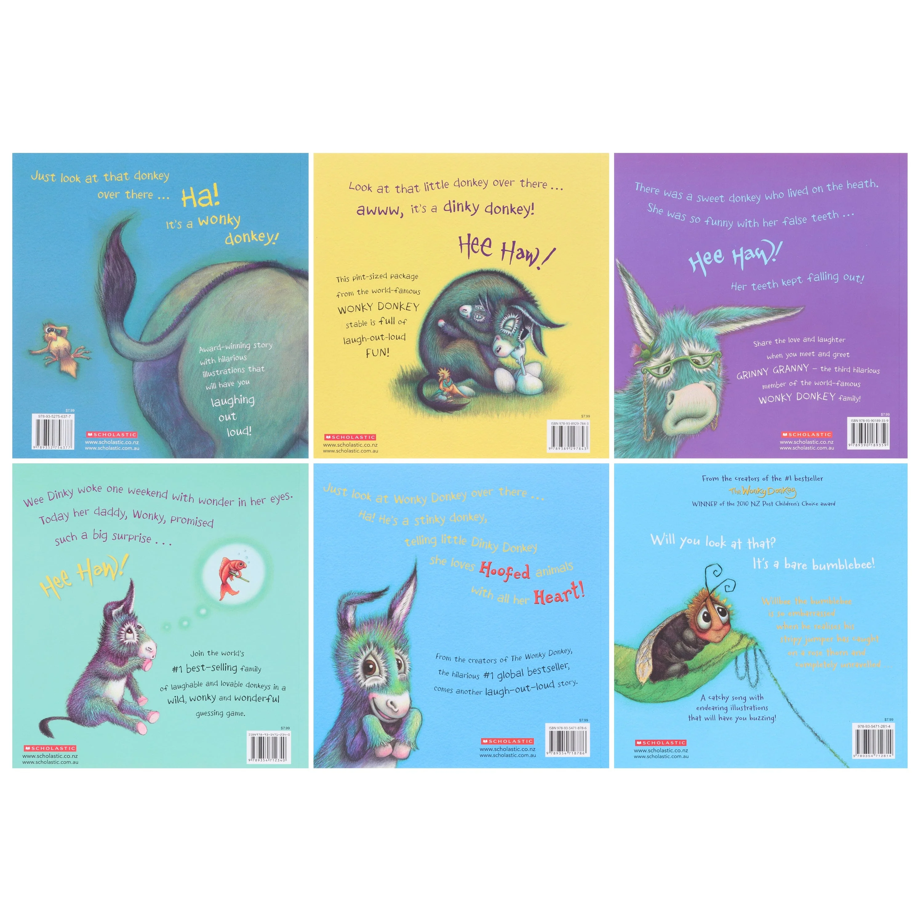 Wonky Donkey Series by Craig Smith & Maureen Thomson Illustrated 6 Books Collection Set - Ages 3+ - Paperback - Image 3