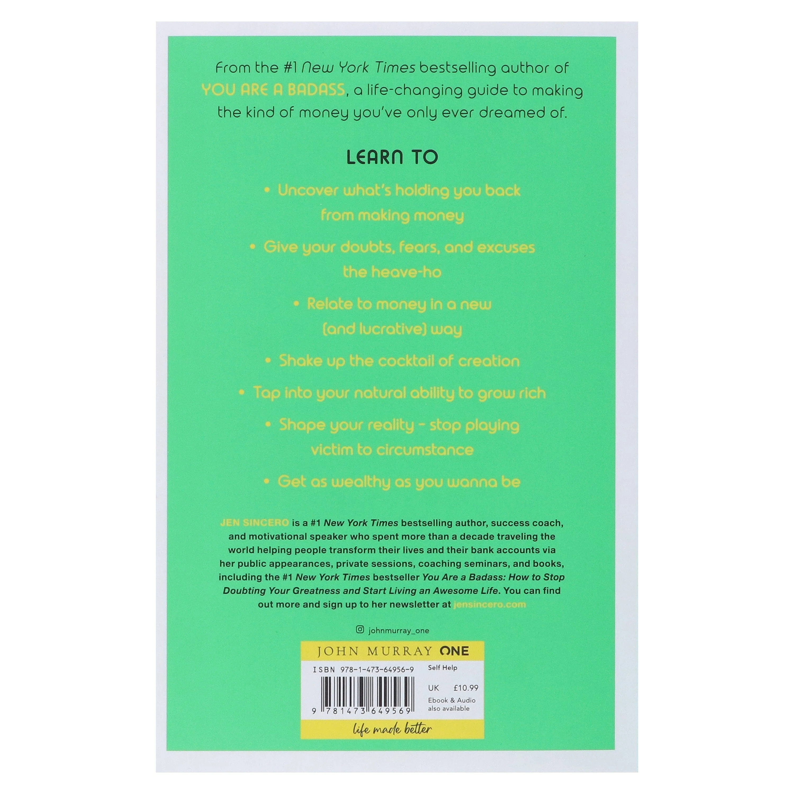 You Are a Badass at Making Money: Master the Mindset of Wealth by Jen Sincero - Non Fiction - Paperback - Image 3