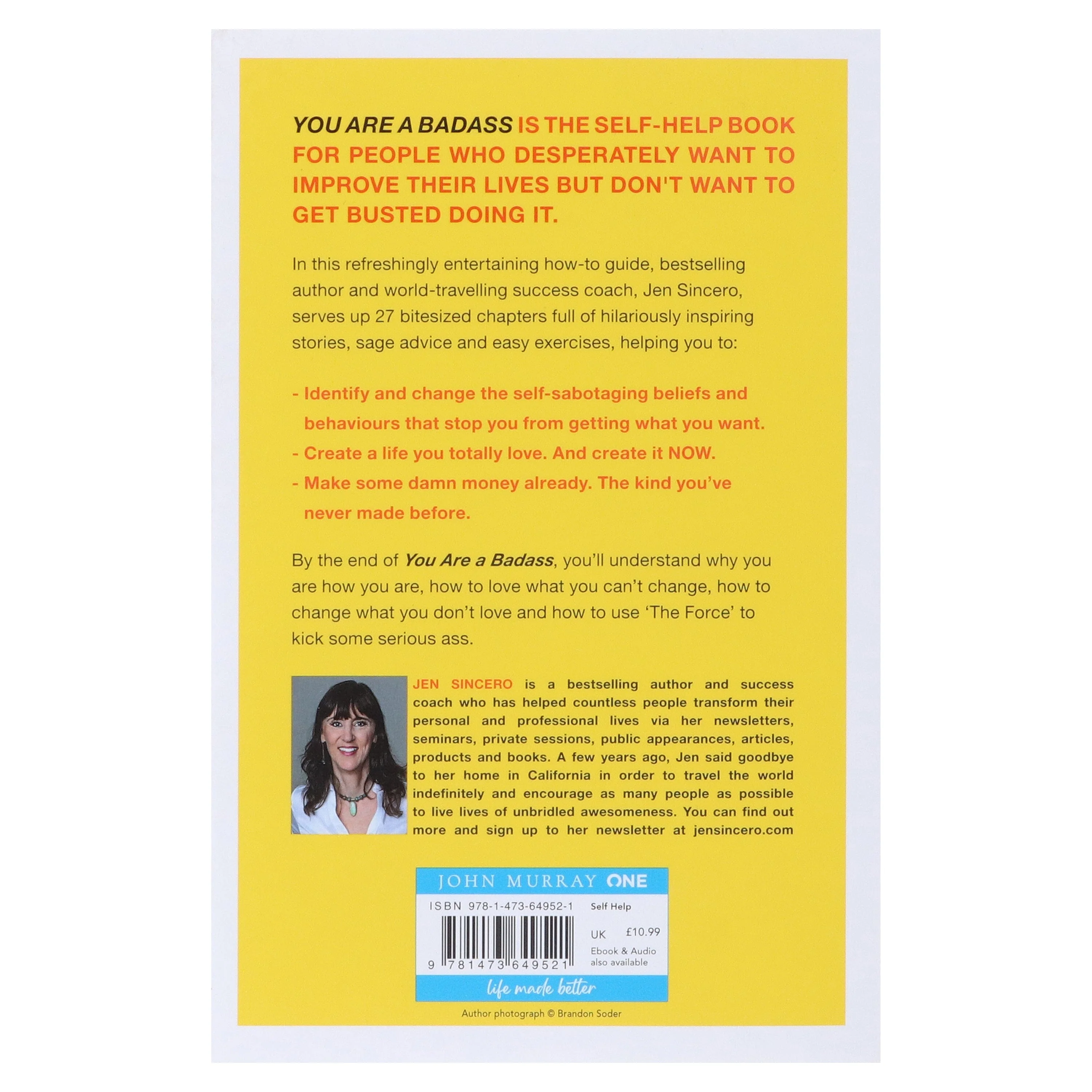 You Are a Badass: How to Stop Doubting Your Greatness and Start Living an Awesome Life by Jen Sincero - Non Fiction - Paperback - Image 3