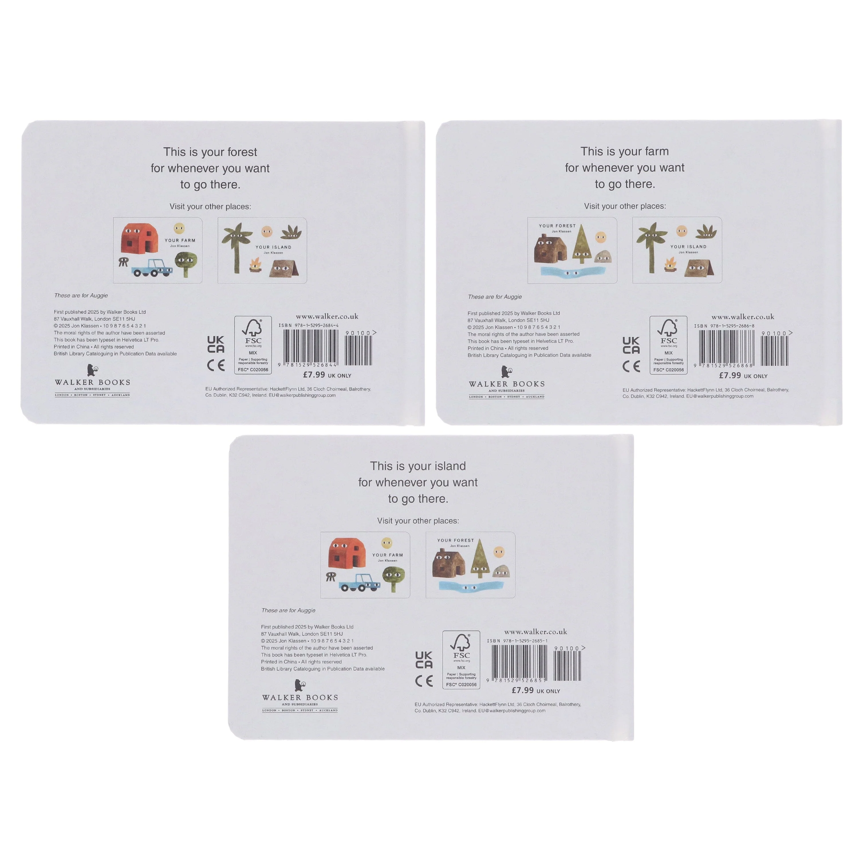 Your Places: A Trio of Board Books for the Youngest of Children by Jon Klassen 3 Books Collection Set - Ages 2-7 - Board Book - Image 3