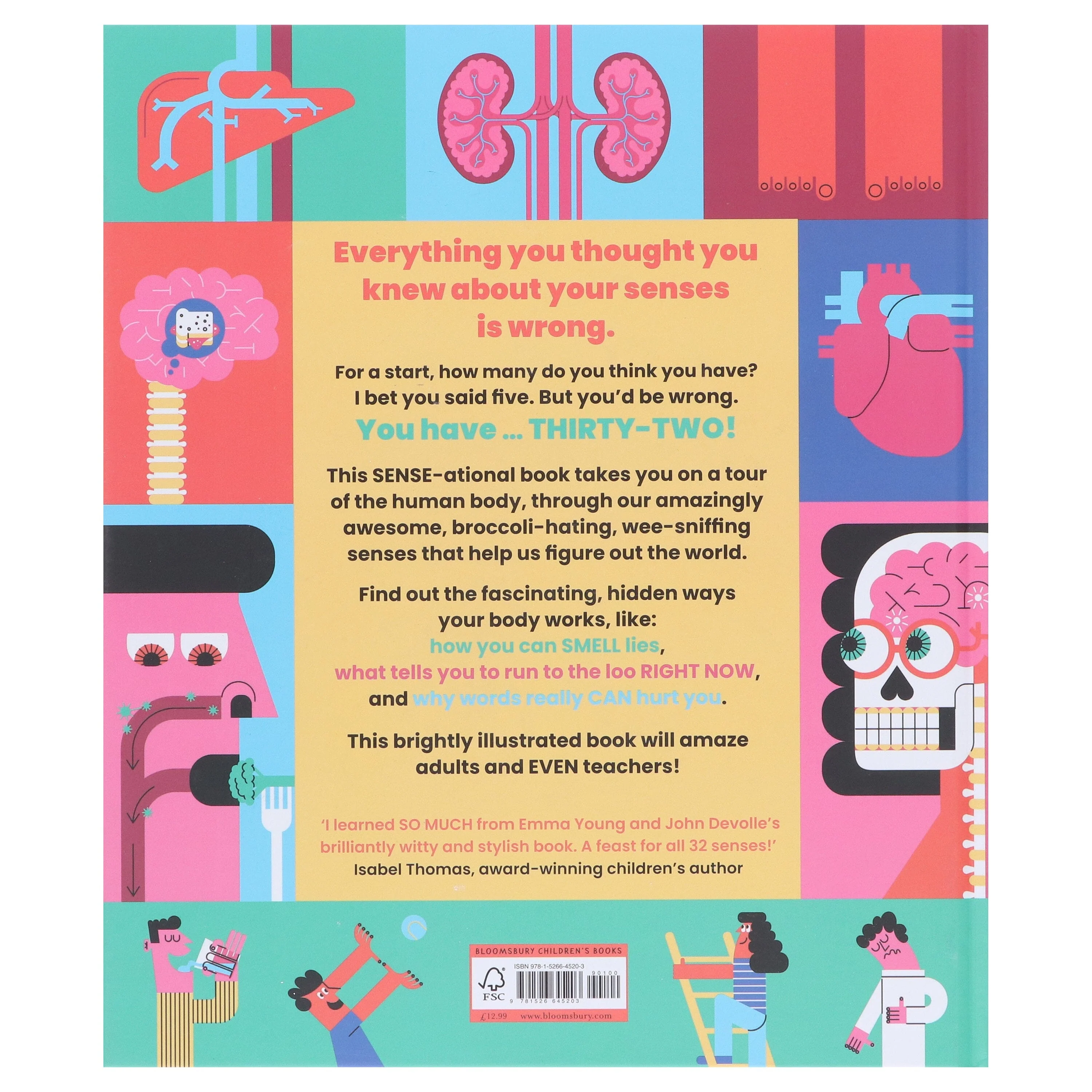 Your SENSE-ATIONAL Human Body: A Sensational Guide to Your 32 Senses by Emma Young - Ages 7-11 - Hardback - Image 3